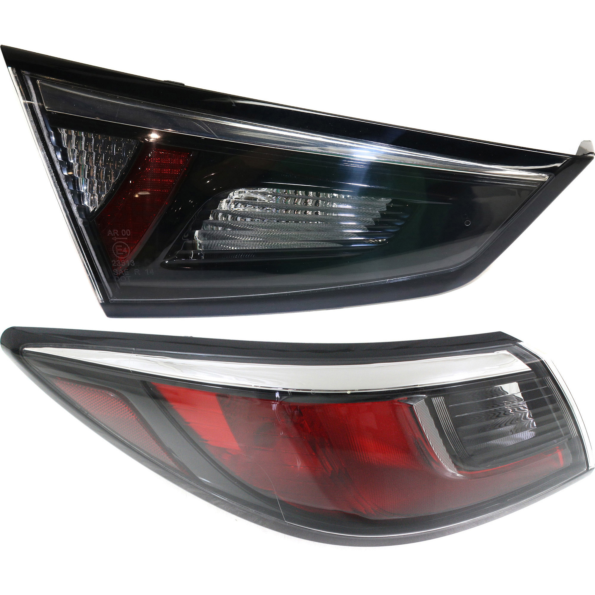 AM YARIS 16-20 TAIL LAMP LH Inner and Outer Assembly SKU SET REPS730360 Partslink TO2802132 TO2804127 OEM 81560WB004-81590WB002
