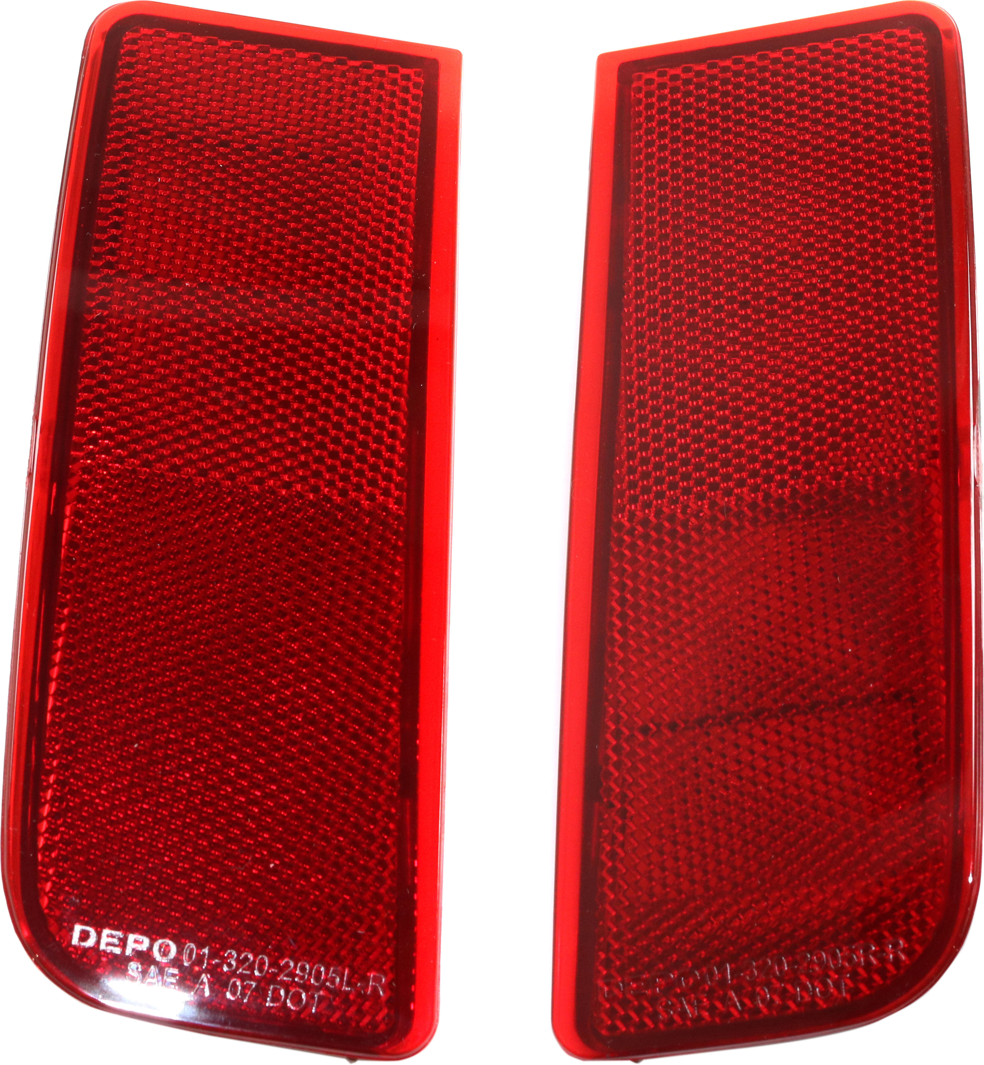 AM OUTBACK 10-14 REAR BUMPER REFLECTOR RH AND LH CAPA SKU SET REPS734903Q Partslink SU1185103C SU1184103C OEM 84281AJ00A 84281AJ01A
