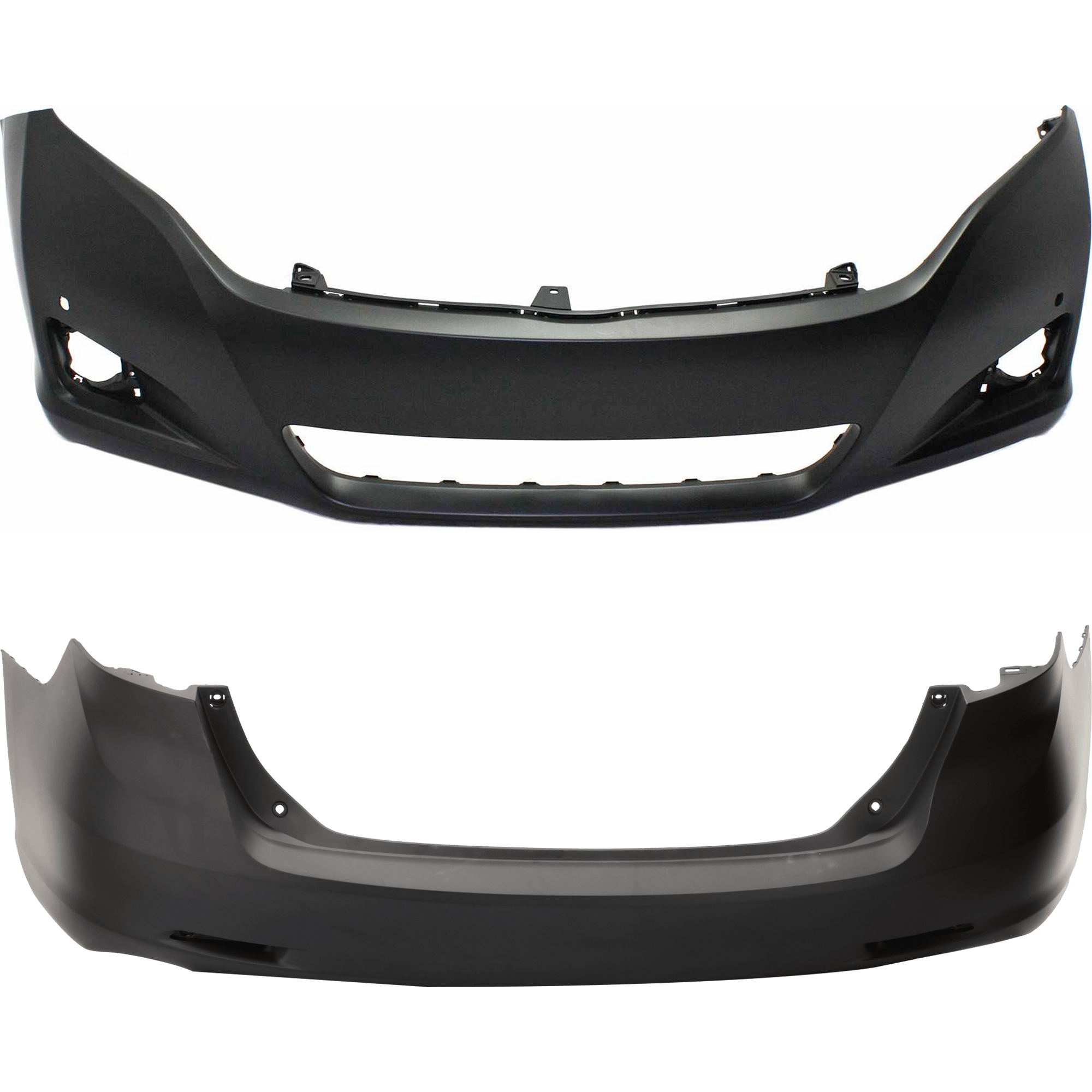 AM Bumper Cover SKU SET REPT010377PQ Partslink TO1000401C TO1100277C OEM 521190T902-521590T900