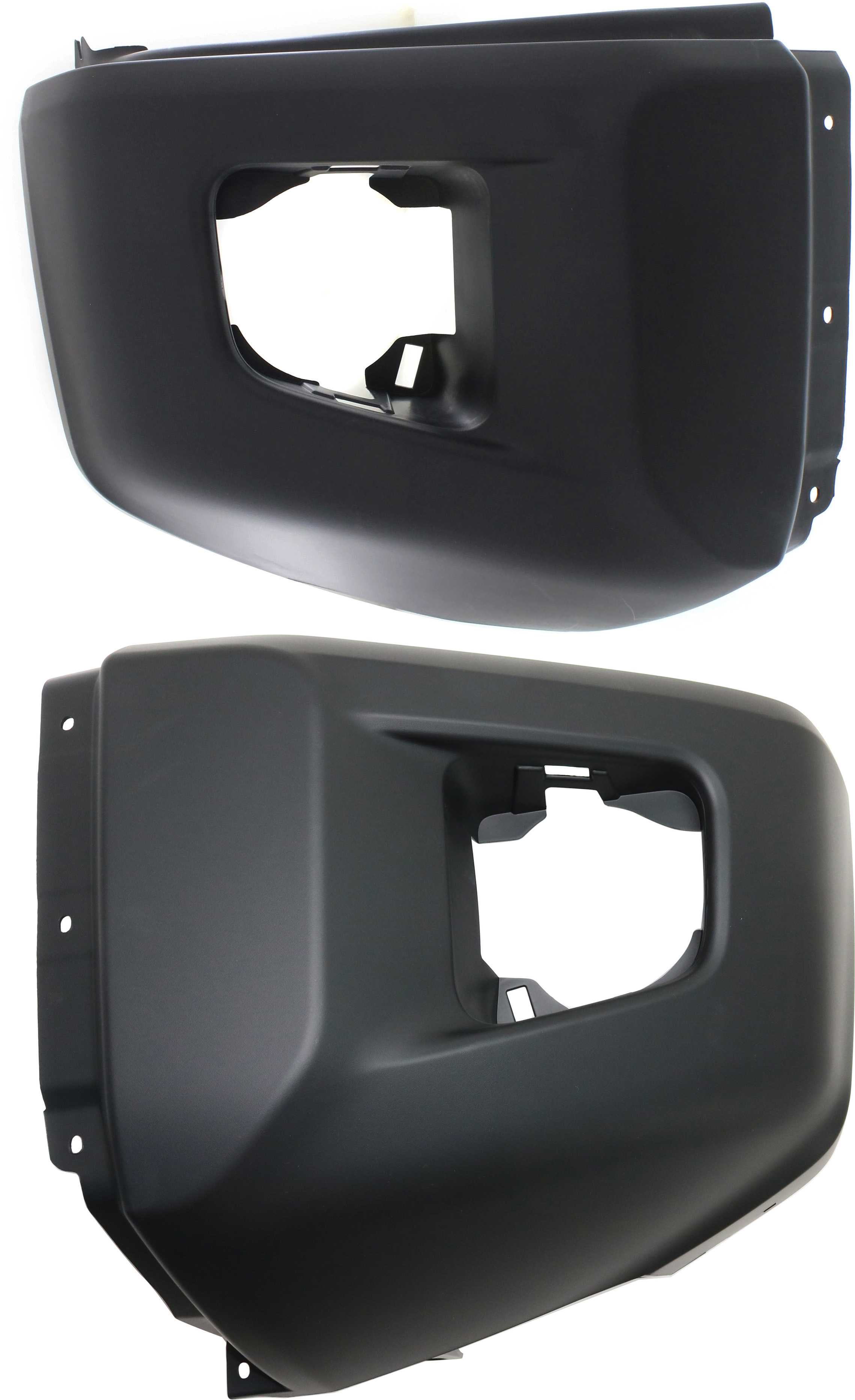 AM TUNDRA 14-20 FRONT BUMPER END RH AND LH Textured w o Parking Aid Sensor Holes SKU SET REPT011113 Partslink TO1005182 TO1004182 OEM 521120C080-521130C080