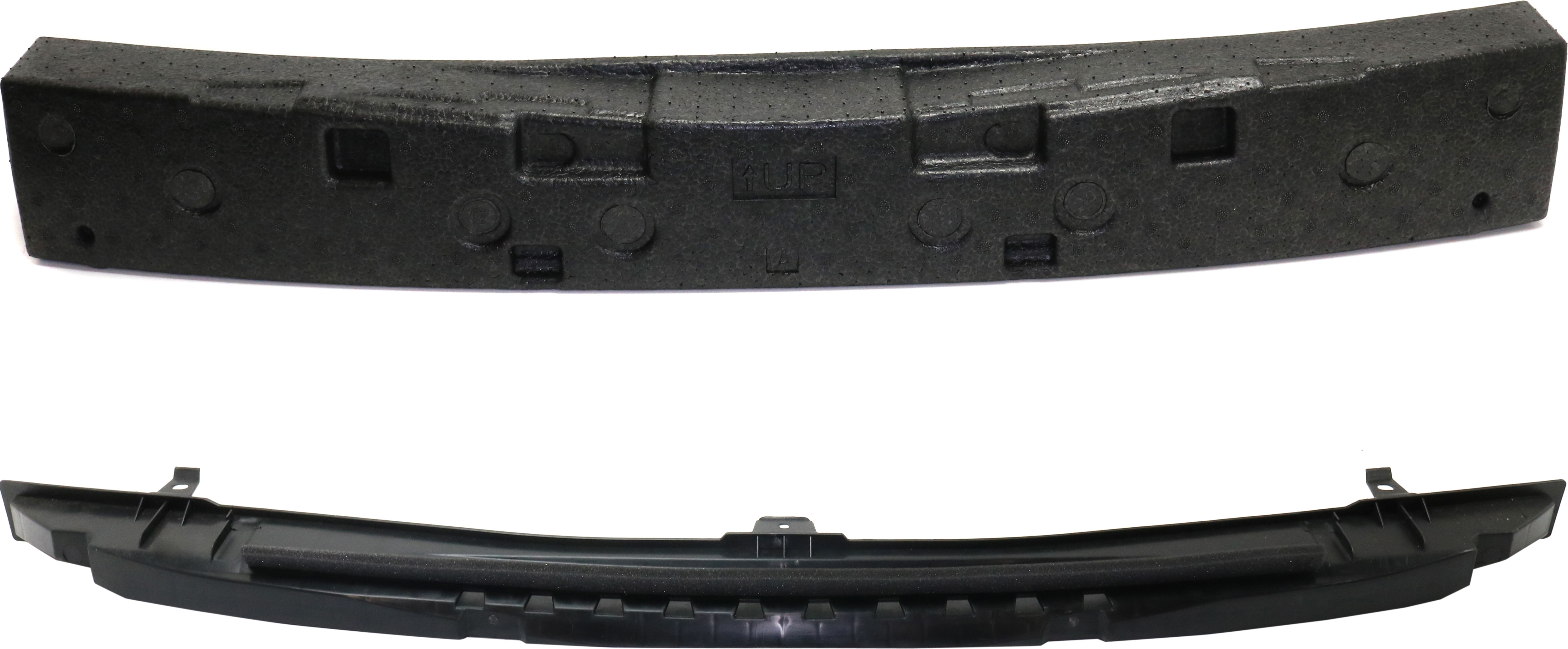 AM PRIUS 16-18 FRONT BUMPER ABSORBER Upper and Lower Set of 2 Impact CAPA SKU SET REPT011736Q 2 Partslink TO1070206C TO1070208C OEM 5261147120-5261847081