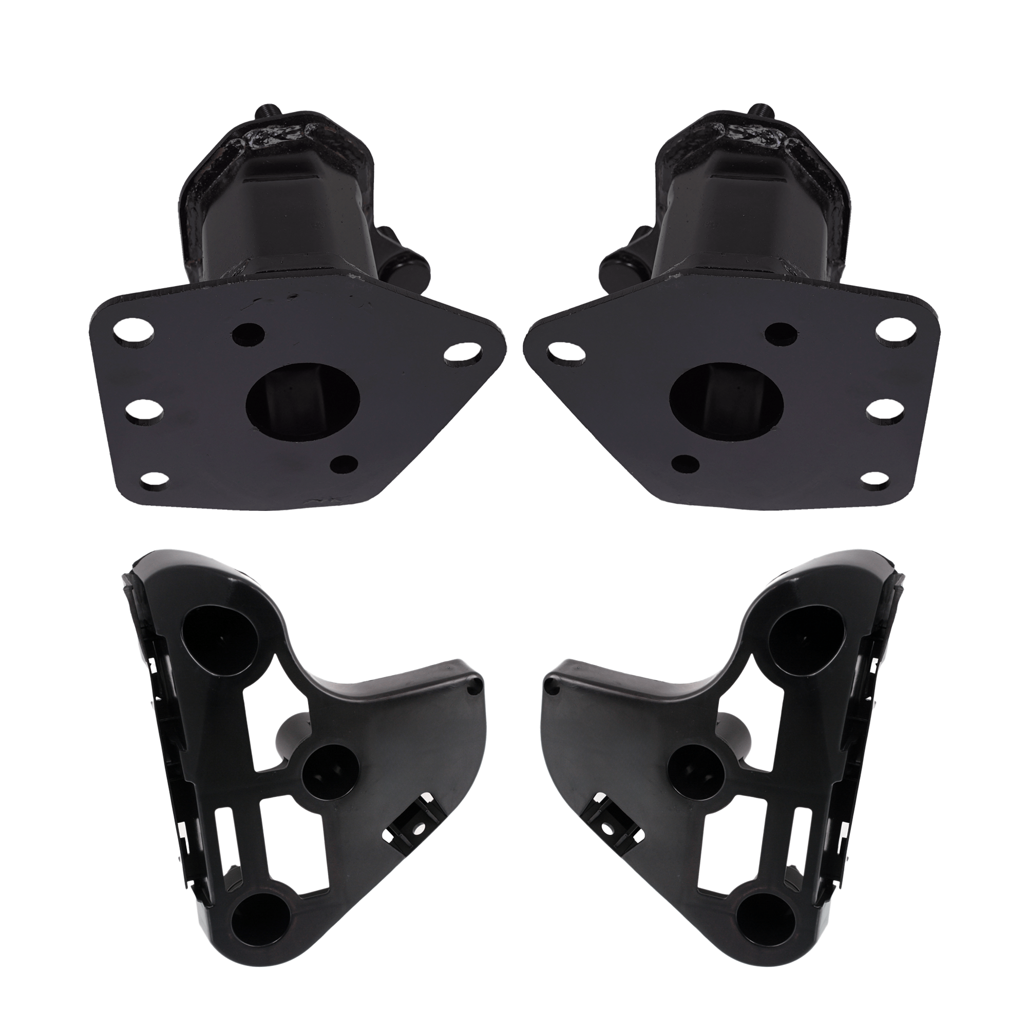 AM TUNDRA 07-13 FRONT BUMPER BRACKET RH AND LH Set of 4 SKU SET REPT013119 A Partslink TO1066162 TO1066170 TO1067168 TO1067162 TO1067170 OEM 520250C010-520260C010-521150C0
