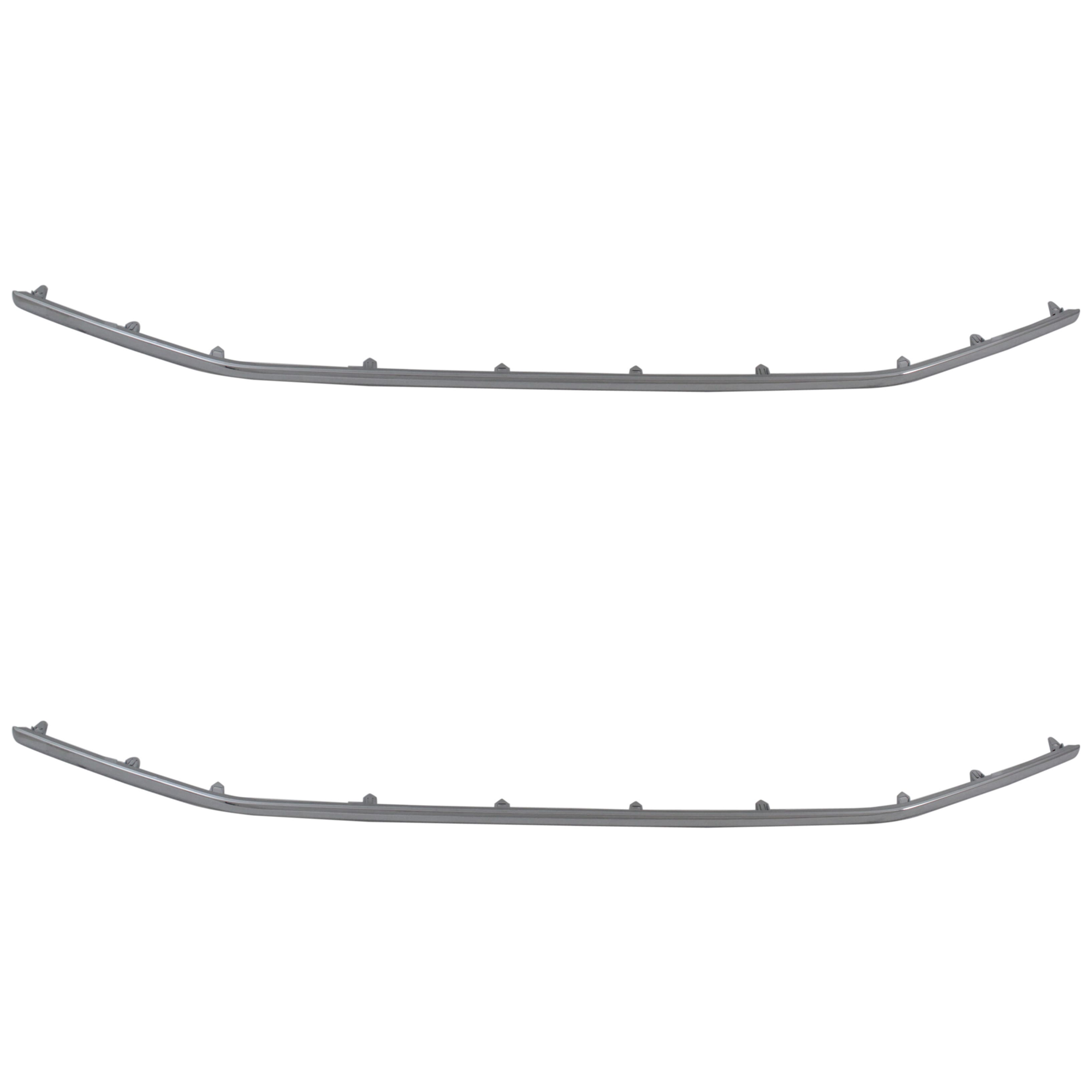 AM 4RUNNER 10-13 FRONT BUMPER MOLDING RH AND LH w Chrome Trim w Appearance Pkg SKU SET REPT016503-2