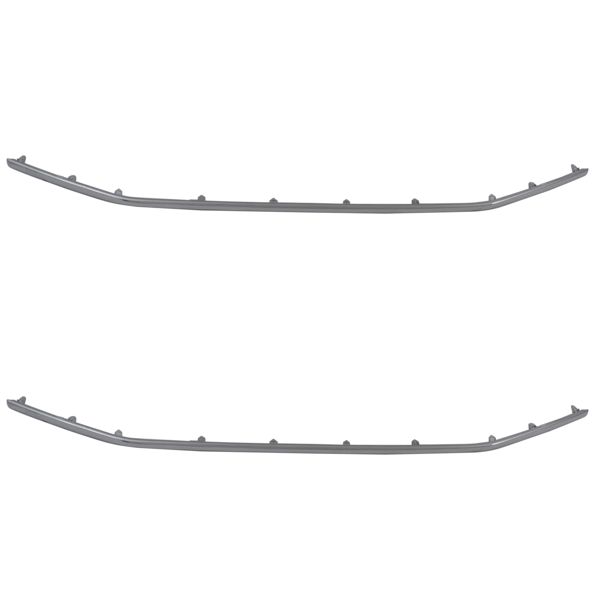 AM 4RUNNER 10-13 FRONT BUMPER MOLDING RH AND LH w Chrome Trim w Appearance Pkg CAPA SKU SET REPT016503Q 2 Partslink TO1044110C OEM 5271135030
