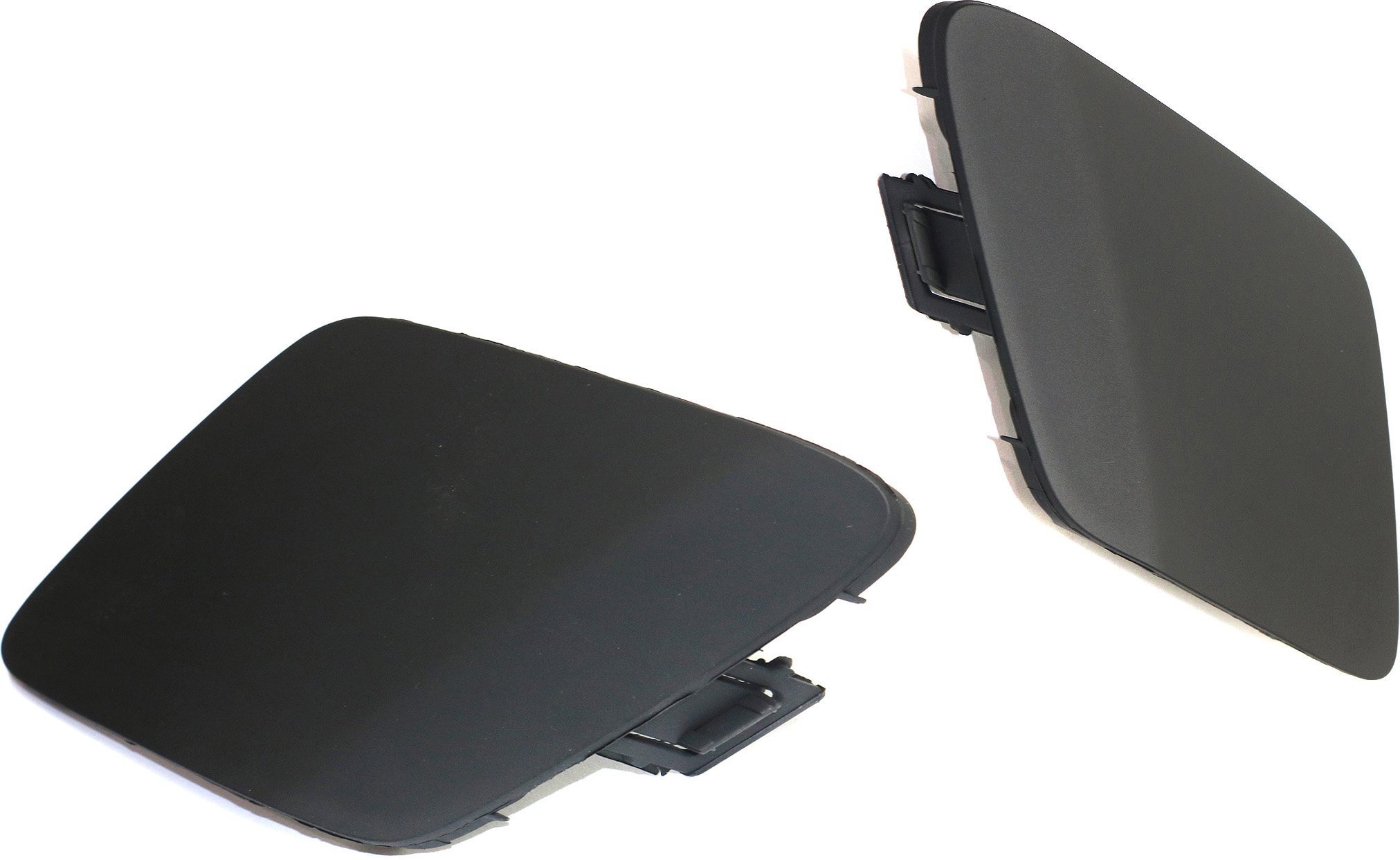 AM PRIUS 16-18 FRONT BUMPER TOW HOOK COVER RH and LH Primed SKU SET REPT018409 Partslink TO1029105 TO1029106 OEM 5212747907-5212847906