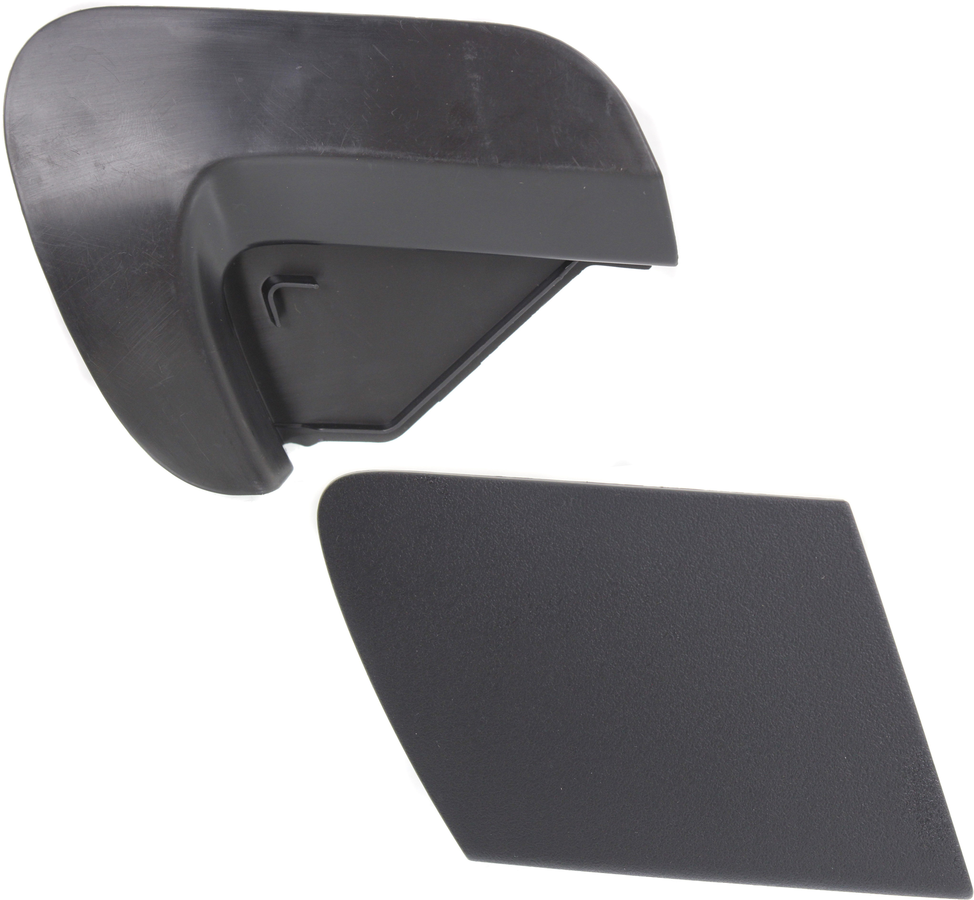 AM YARIS 14-14 FRONT BUMPER TOW HOOK COVER RH Upper and Lower 2 pc kit Tow Eye Covers SKU SET REPT018411 Partslink TO1028102 TO1028101 OEM 521290D050-521270D917