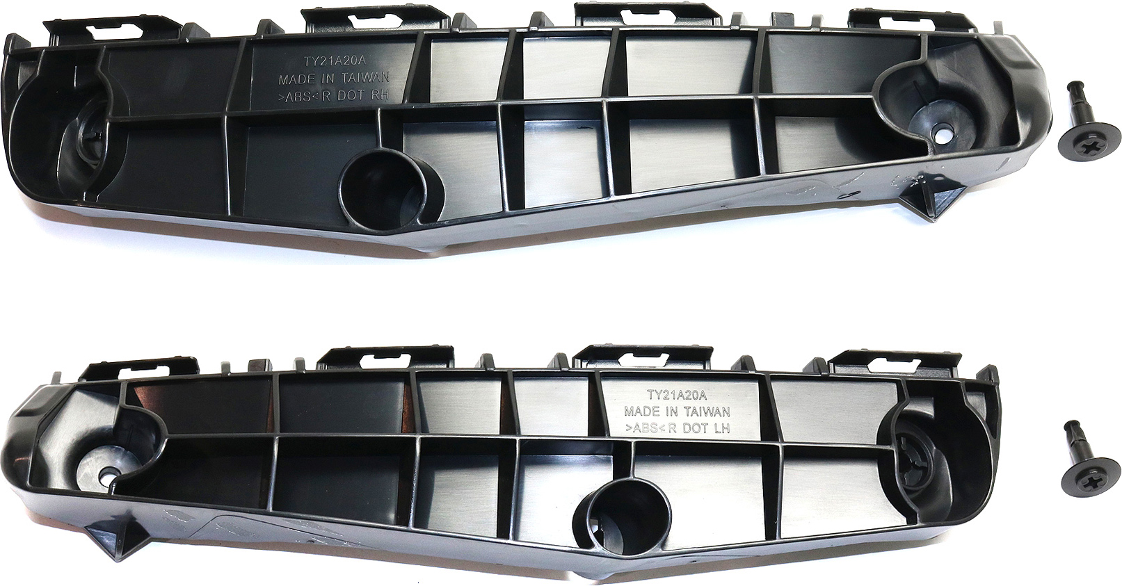 AM PRIUS 16-22 FRONT BUMPER SUPPORT RH AND LH Plastic SKU SET REPT019113 Partslink TO1043128 TO1042128 OEM 5211547050-5211647050