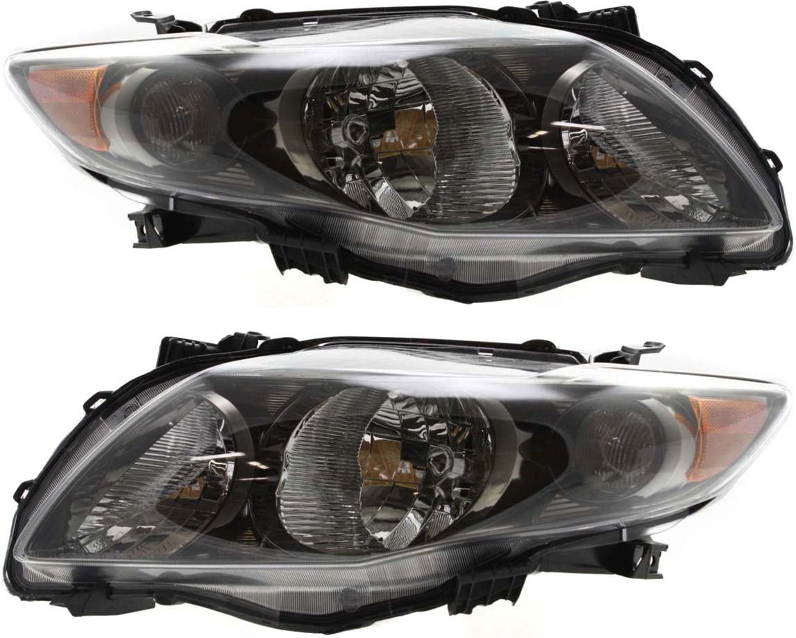 AM COROLLA 09-10 HEAD LAMP RH AND LH CAPA SKU SET REPT100101Q Partslink TO2503183C TO2502183C OEM 8111002680-8115002680