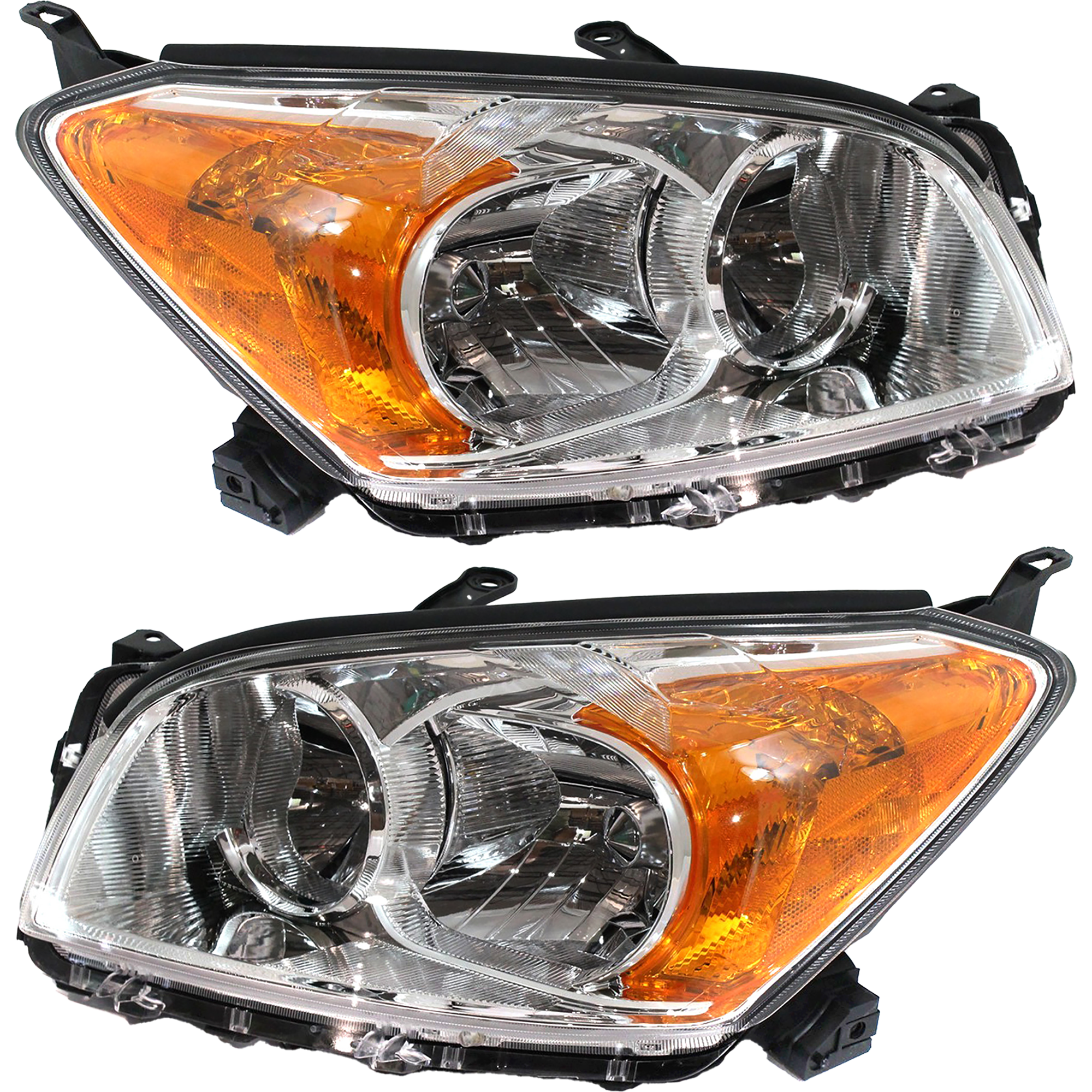 AM RAV4-09-12 HEAD LAMP RH AND LH Lens and Housing Halogen Base Limited Models Japan Built Vehicle SKU SET REPT100123 Partslink TO2502190 TO2503190 OEM 8117042470-8113042470