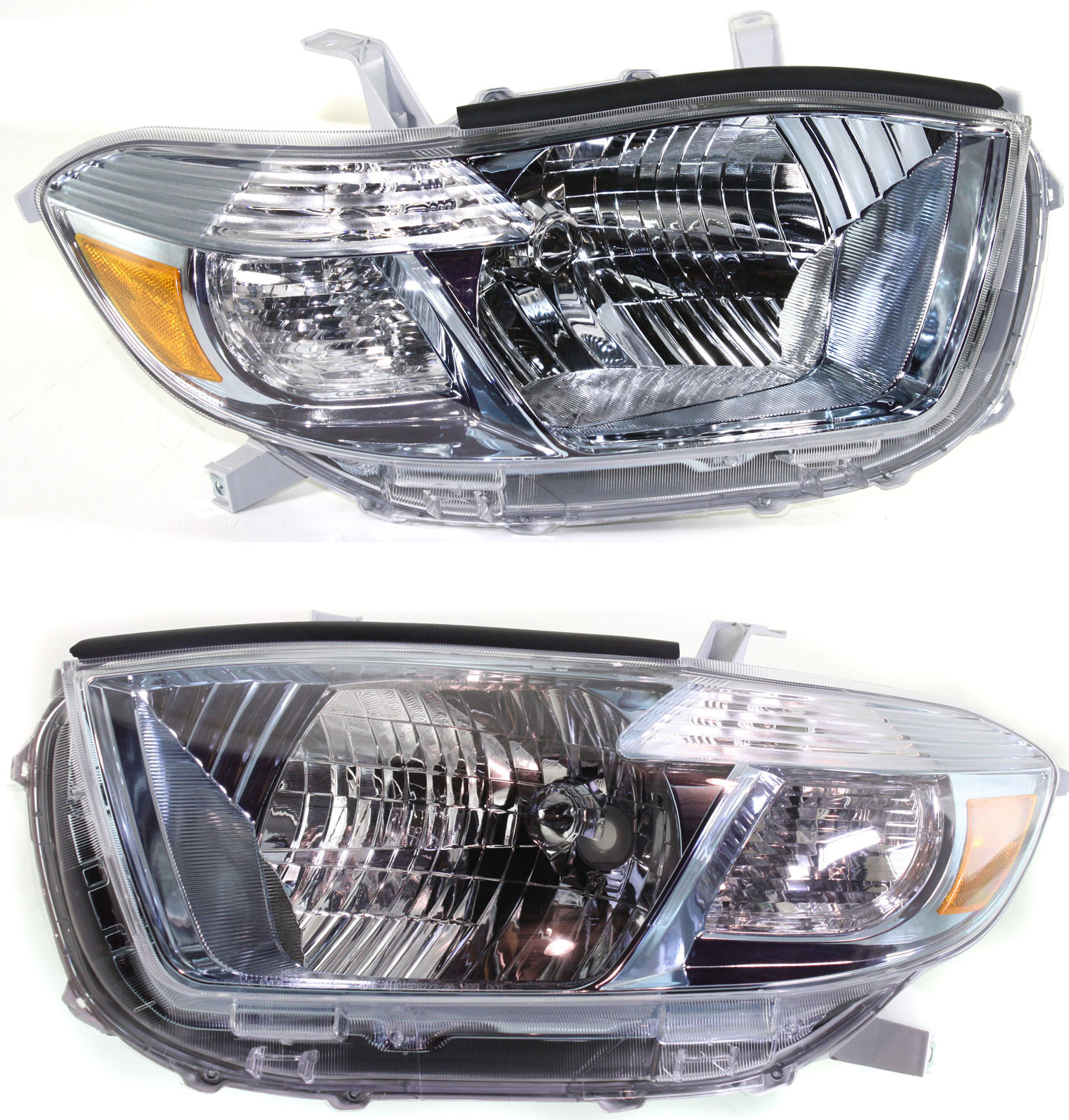 AM HIGHLANDER 08-10 HEAD LAMP RH AND LH Lens and Housing Halogen Hybrid Models CAPA SKU SET REPT100129Q
