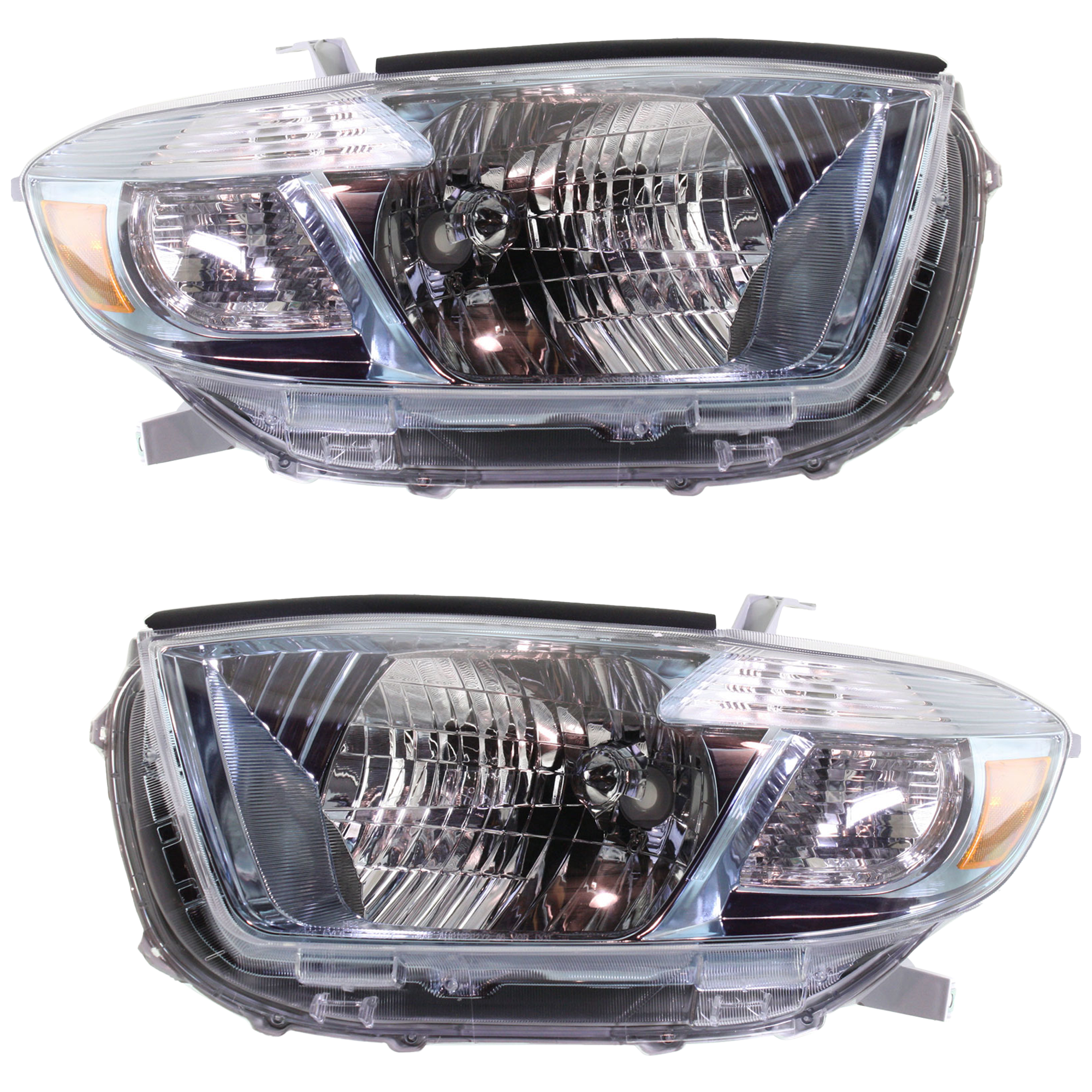 AM HIGHLANDER 08-10 HEAD LAMP RH AND LH Lens and Housing Halogen Hybrid Models SKU SET REPT100129