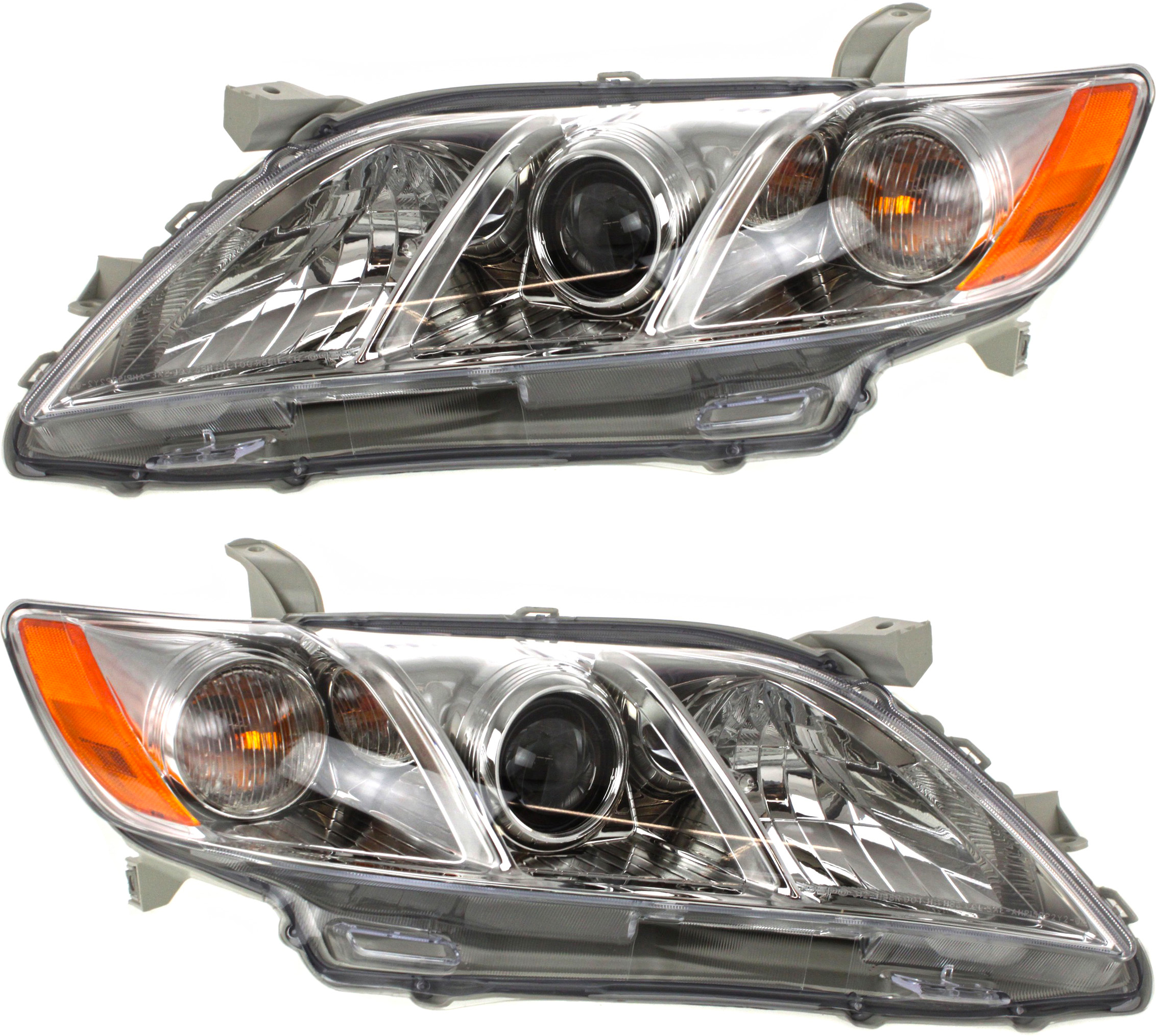 AM CAMRY 07-09 HEAD LAMP RH AND LH Assembly Halogen Base CE LE XLE Models USA Built Vehicle CAPA SKU SET REPT100149Q Partslink TO2502197C TO2503197C OEM 8111006B90-8115006B90