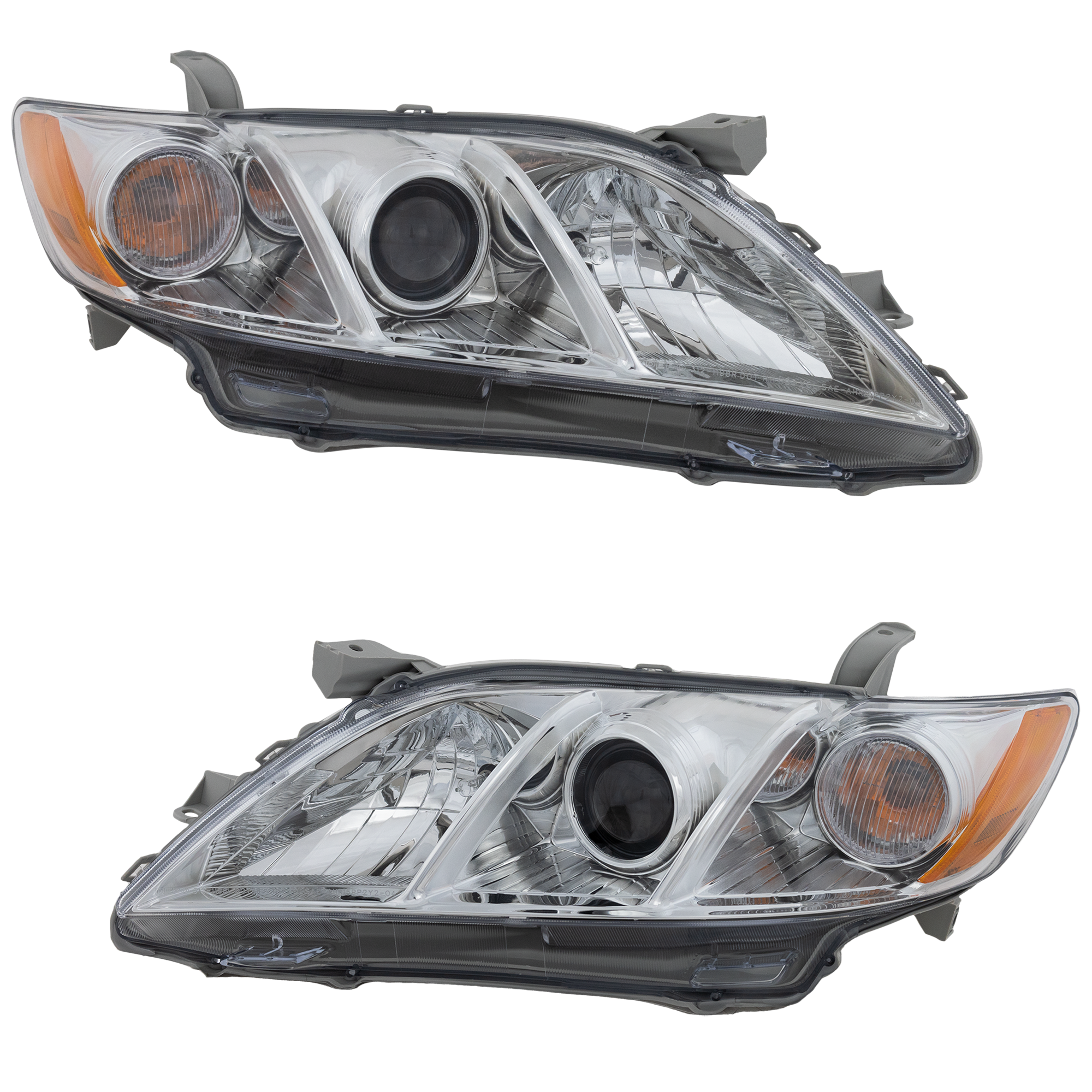 AM CAMRY 07-09 HEAD LAMP RH AND LH Assembly Halogen Base CE 07-07 LE XLE Models USA Built Vehicle SKU SET REPT100150 Partslink TO2502197 TO2503197 OEM 8111006B90-8115006B90