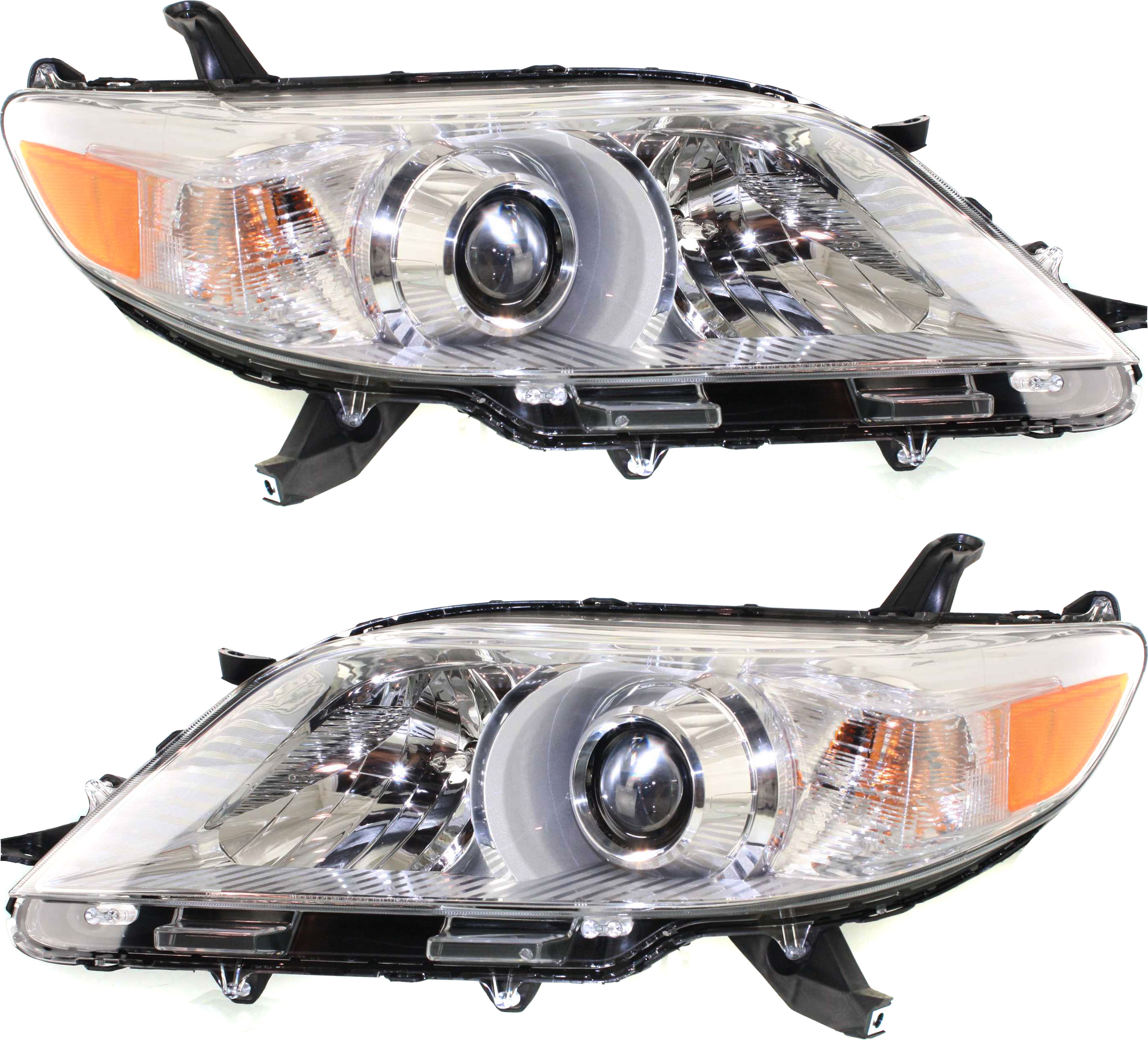 AM SIENNA 11-20 HEAD LAMP RH AND LH Assembly Halogen 15-20 w o LED Daytime Running Light Excludes SE Model CAPA SKU SET REPT100153Q Partslink TO2503199C TO2502199C OEM 8111008032-8115008032