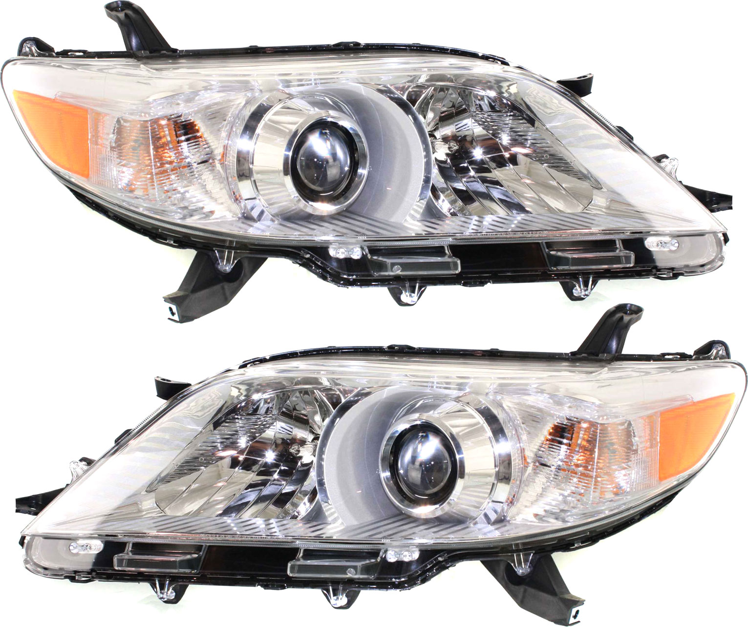 AM SIENNA 11-20 HEAD LAMP RH AND LH Assembly Halogen 15-20 w o LED Daytime Running Light Excludes SE Model SKU SET REPT100153 Partslink TO2503199 TO2502199 OEM 8111008032-8115008032