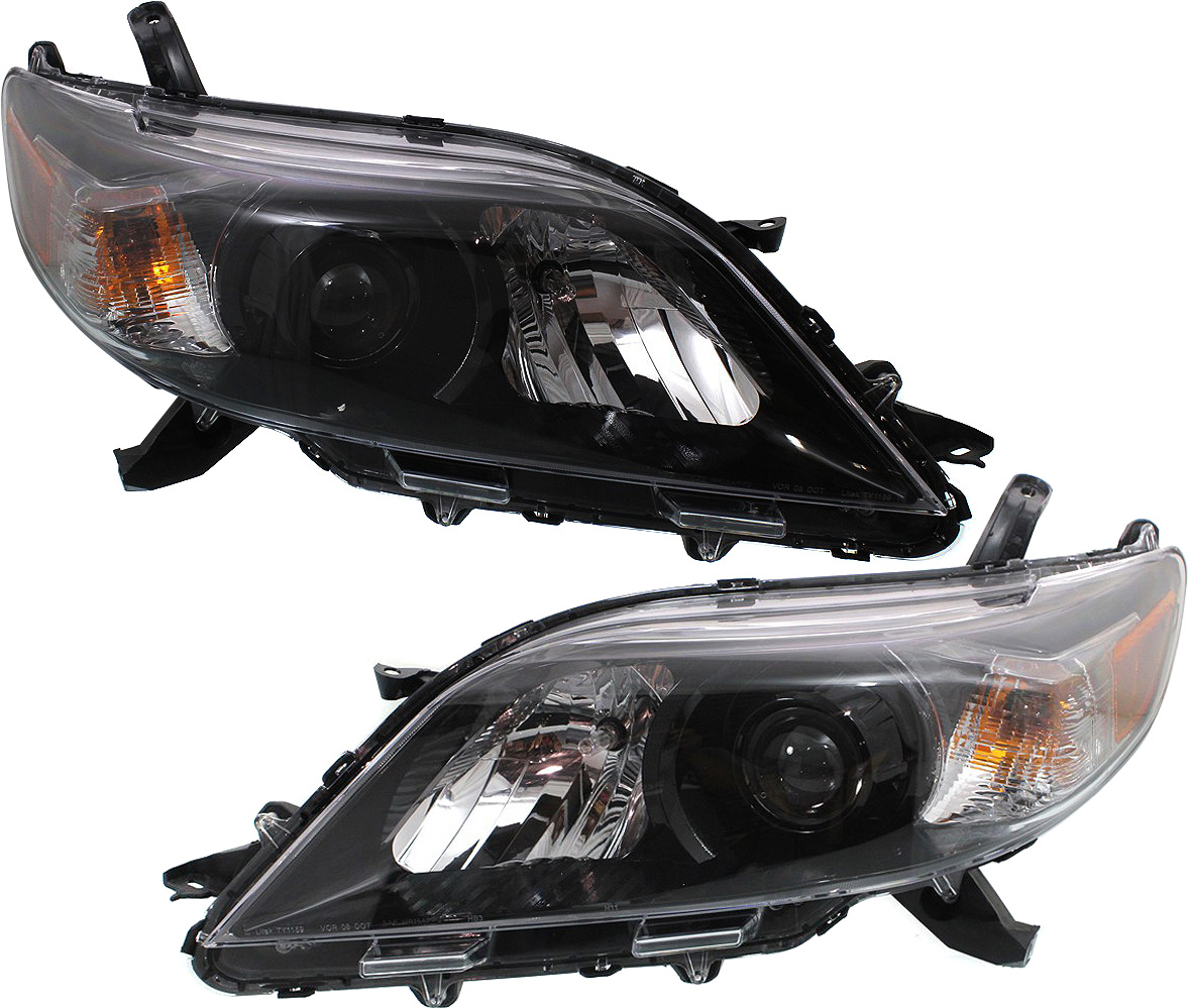 AM SIENNA 11-14 HEAD LAMP RH AND LH Assembly Halogen SE Model SKU SET REPT100177 Partslink TO2503207 TO2502207 OEM 8111008052-8115008052
