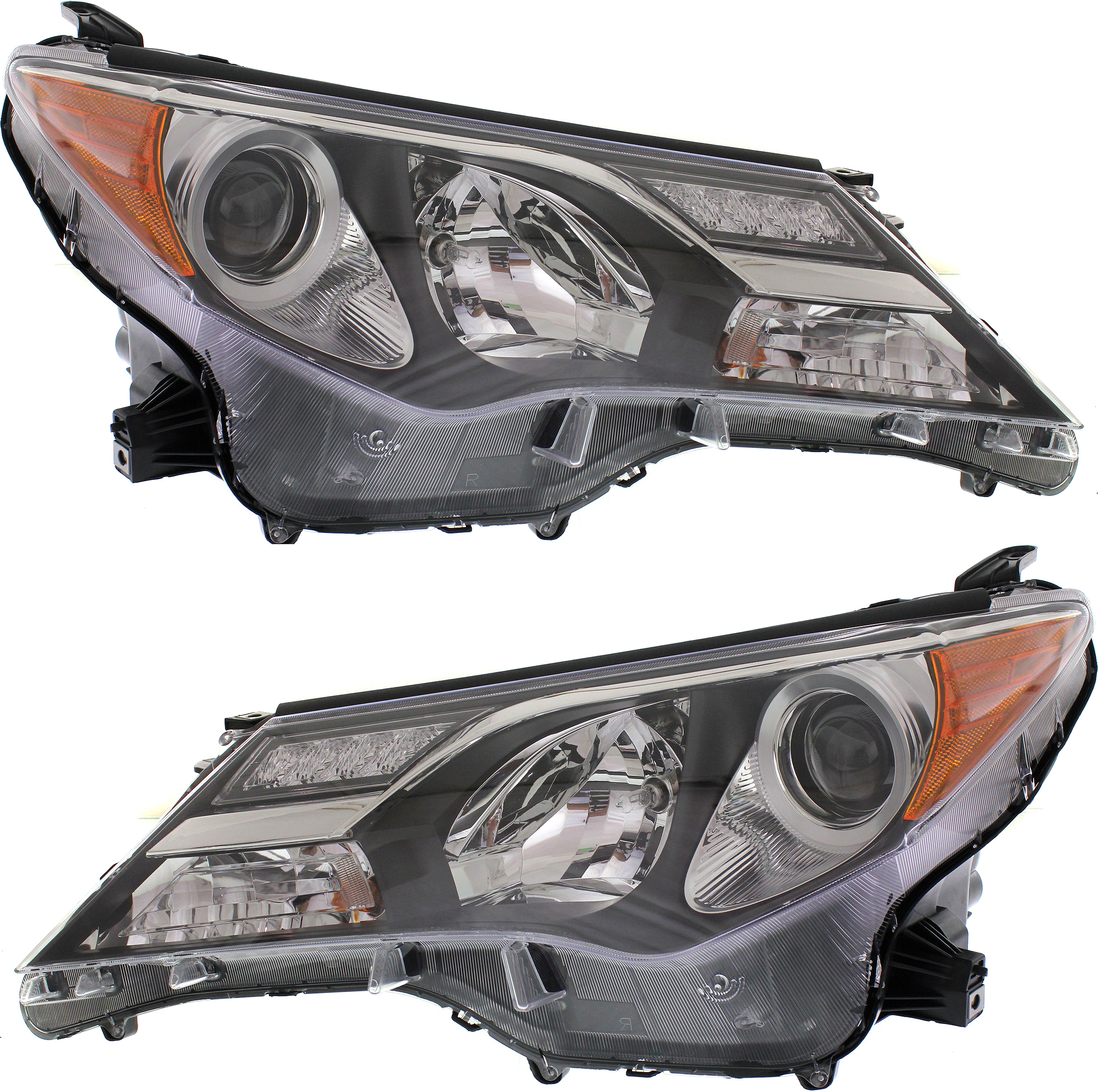 AM RAV4-13-15 HEAD LAMP RH AND LH CAPA SKU SET REPT100189Q Partslink TO2502217C TO2503217C OEM 811100R042-811500R042