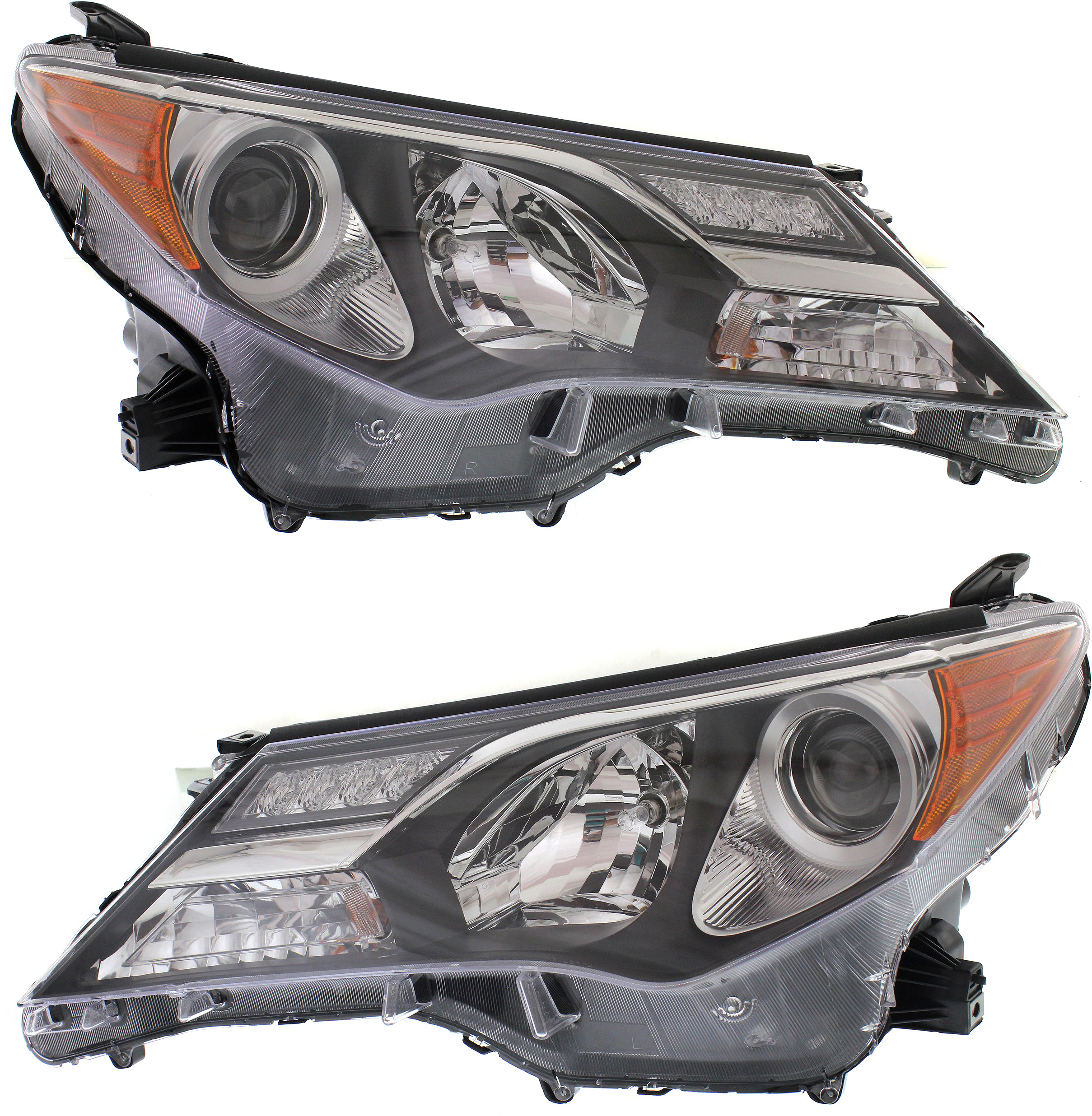 AM RAV4-13-15 HEAD LAMP RH AND LH SKU SET REPT100189 Partslink TO2502217 TO2503217 OEM 811100R042-811500R042