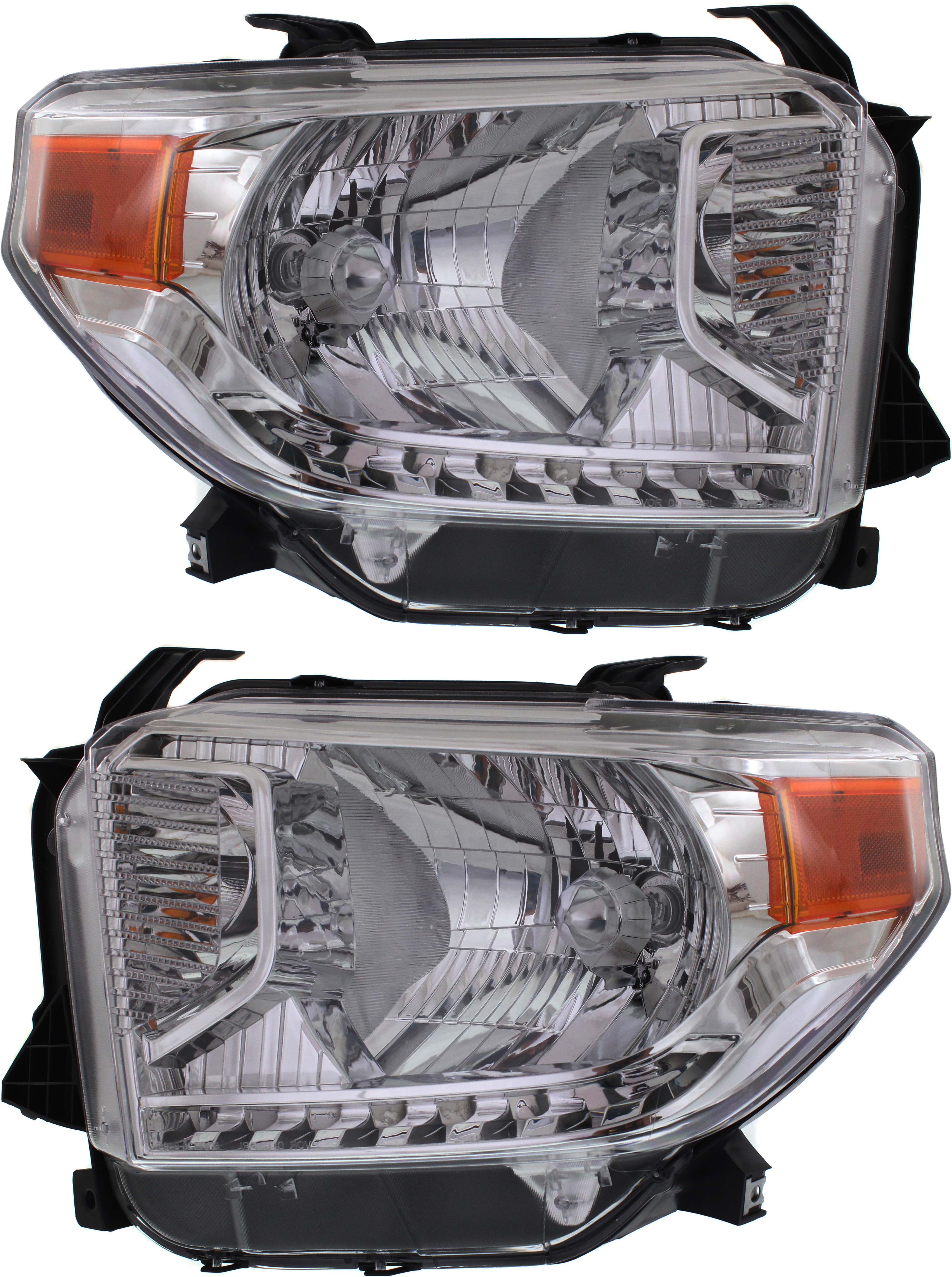 AM TUNDRA 14-17 HEAD LAMP RH AND LH Assembly Halogen SR SR5 Limited Models w Level Adjuster SKU SET REPT100193 Partslink TO2503219 TO2502219 OEM 811100C091-811500C091