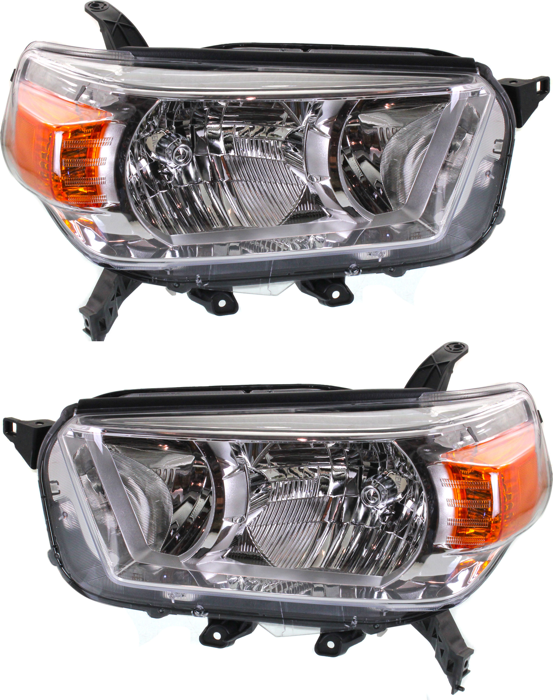 AM 4RUNNER 10-13 HEAD LAMP RH and LH Lens and Housing Limited SR5 Models CAPA SKU SET REPT100197Q Partslink TO2519127C TO2518127C OEM 8113035520-8117035520