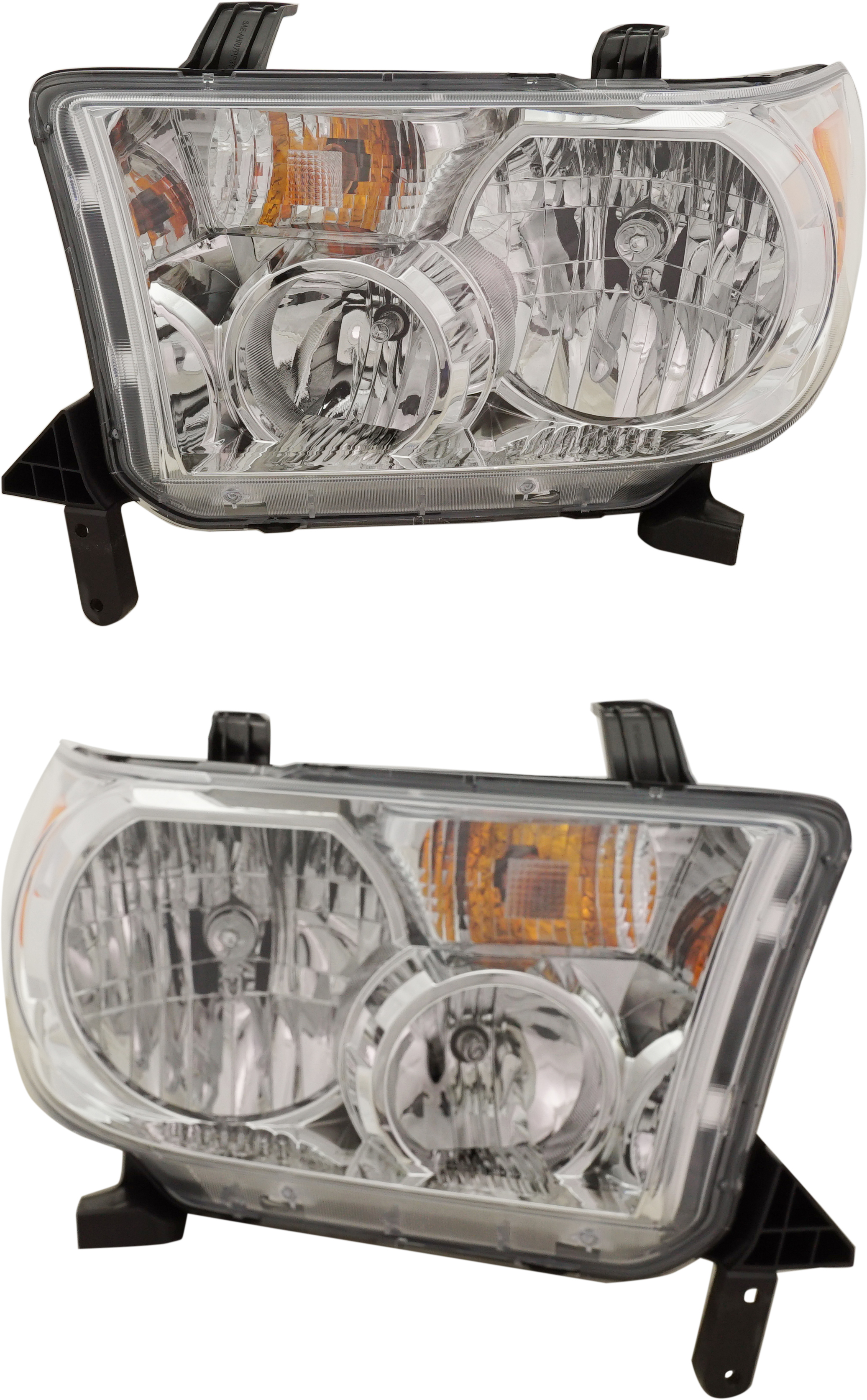 AM TUNDRA 09-13 HEAD LAMP RH AND LH Assembly Halogen w Level Adjuster CAPA SKU SET REPT100307Q Partslink TO2503194C TO2502194C OEM 811100C070-811500C070
