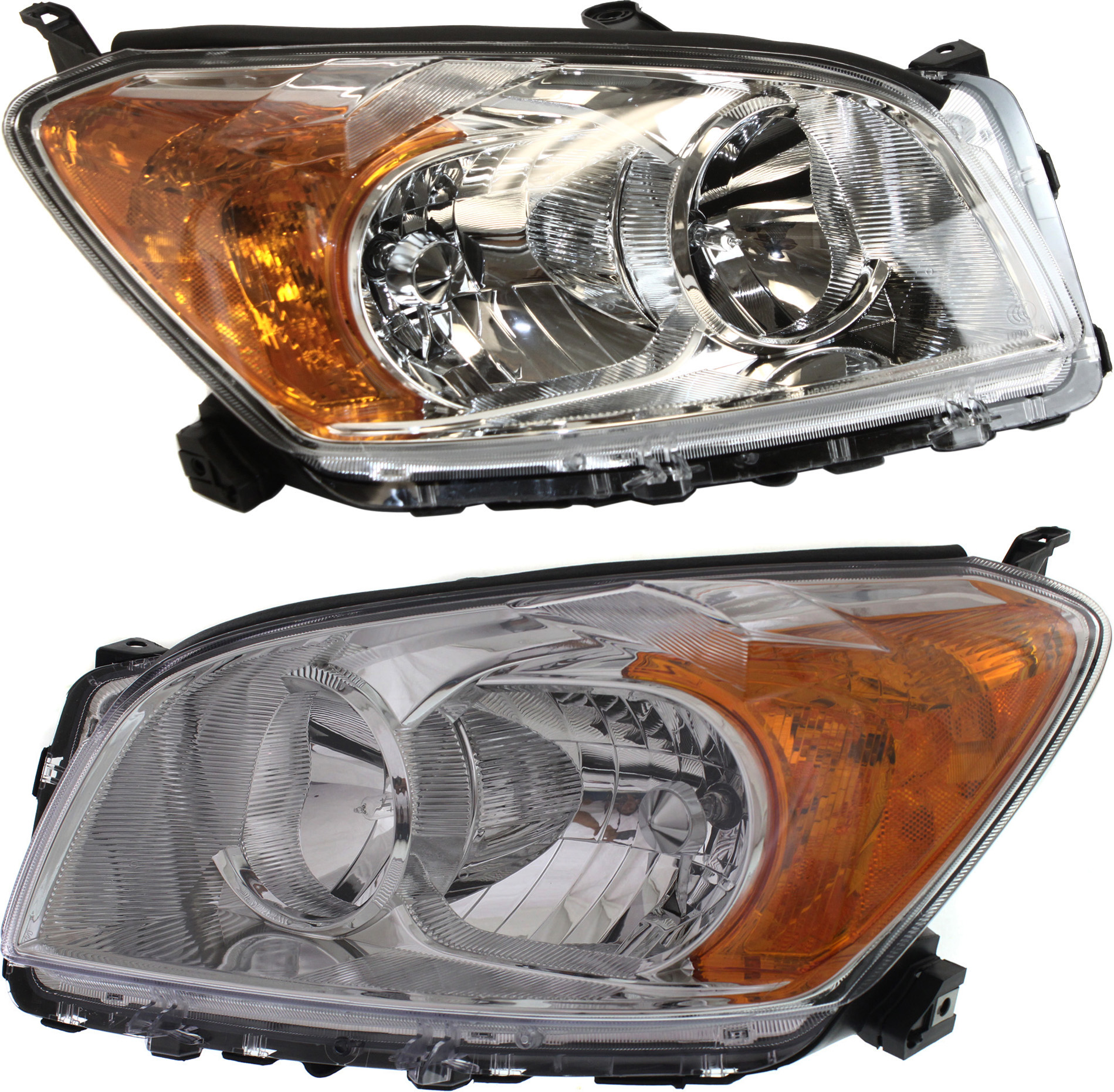 AM RAV4-09-12 HEAD LAMP RH AND LH Assembly Halogen North America Built Base Limited Models SKU SET REPT100315 Partslink TO2503205 TO2502205 OEM 811100R010-811500R010