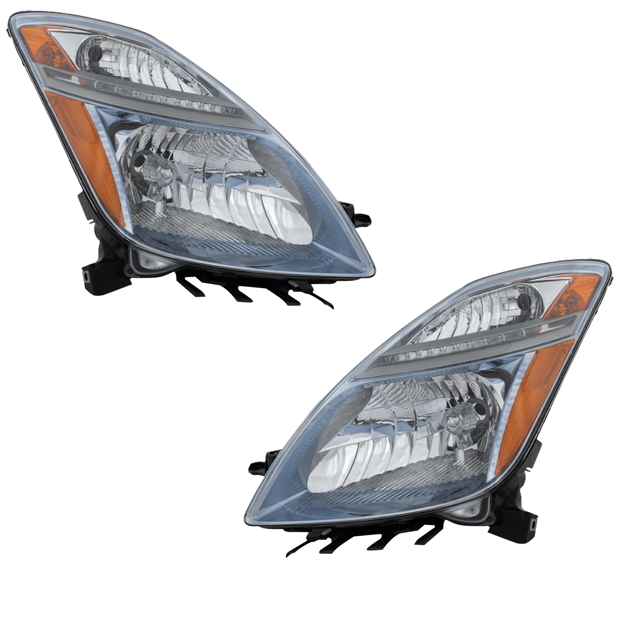 AM PRIUS 06-09 HEAD LAMP RH AND LH Lens and Housing HID Xenon w o HID Kit CAPA SKU SET REPT100319Q Partslink TO2519112C TO2518112C OEM 8114547170-8118547170