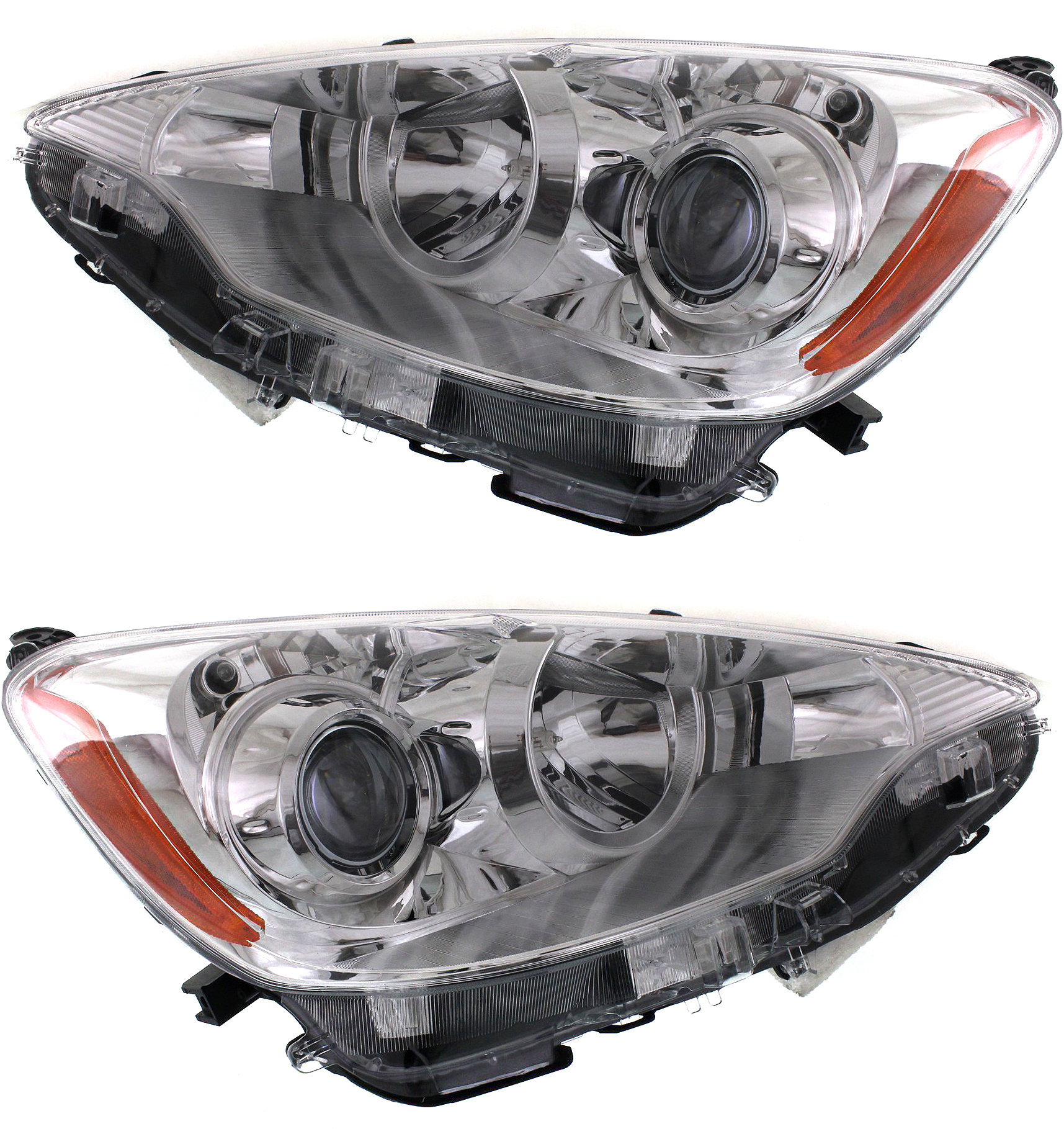 AM PRIUS C 12-14 HEAD LAMP RH AND LH Assembly Halogen SKU SET REPT100327 Partslink TO2503214 TO2502214 OEM 8111052E81-8115052E81