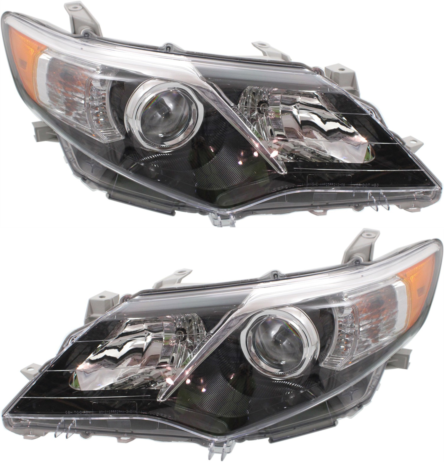 AM CAMRY 12-14 HEAD LAMP RH AND LH Assembly Halogen SE Sport Models CAPA SKU SET REPT100355Q Partslink TO2503212C TO2502212C OEM 8111006800-8115006800