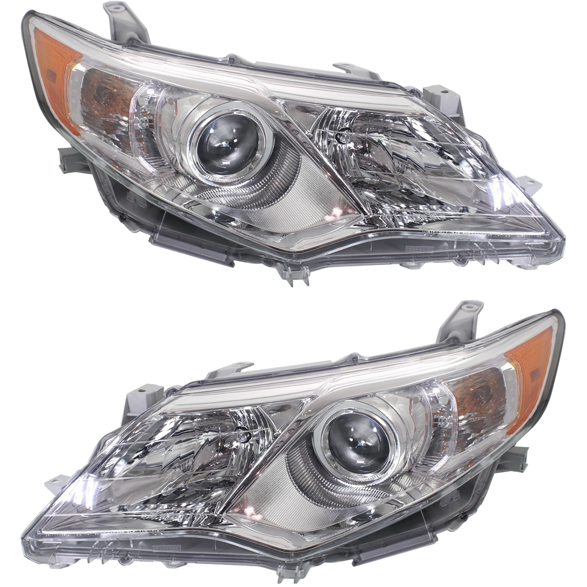 AM CAMRY 12-14 HEAD LAMP RH AND LH Assembly Halogen L LE XLE Hybrid Models SKU SET REPT100367 Partslink TO2503211 TO2502211 OEM 8111006470-8115006470