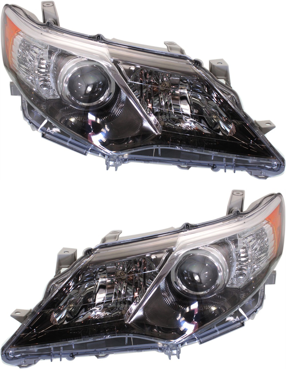 AM CAMRY 12-14 HEAD LAMP RH AND LH Lens and Housing HID Xenon w o HID Kit SKU SET REPT100369 Partslink TO2519135 TO2518135 OEM 8113006890-8117006890