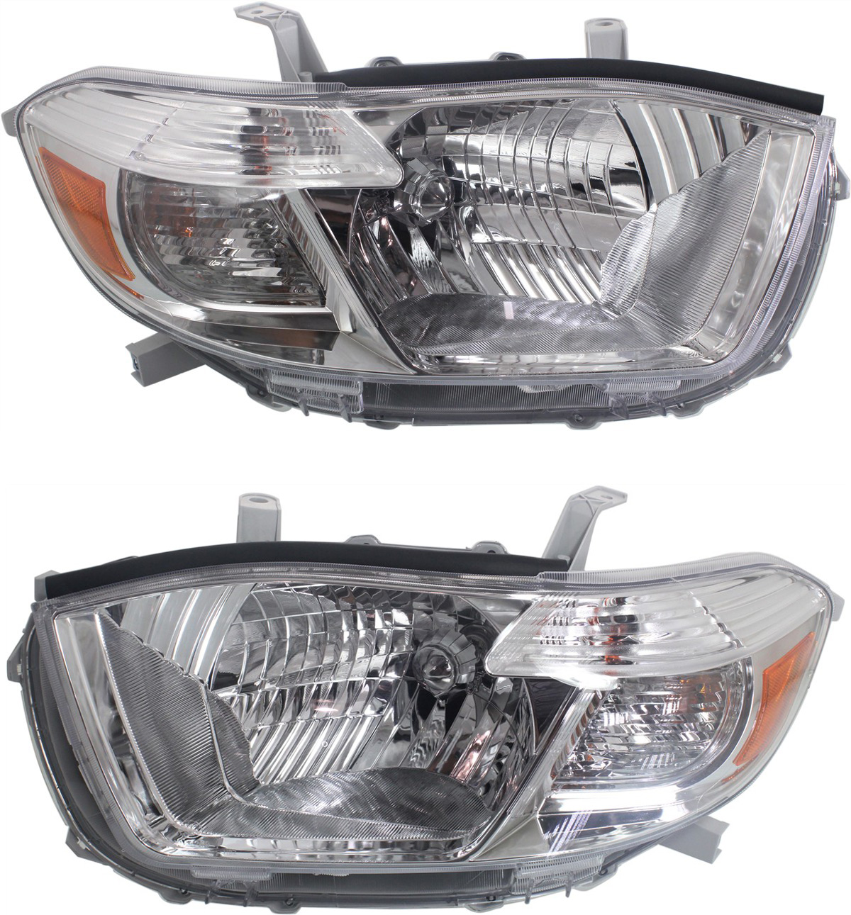 AM HIGHLANDER 10-10 HEAD LAMP RH AND LH CAPA SKU SET REPT100371Q Partslink TO2503201C TO2502201C OEM 811100E090-811500E110