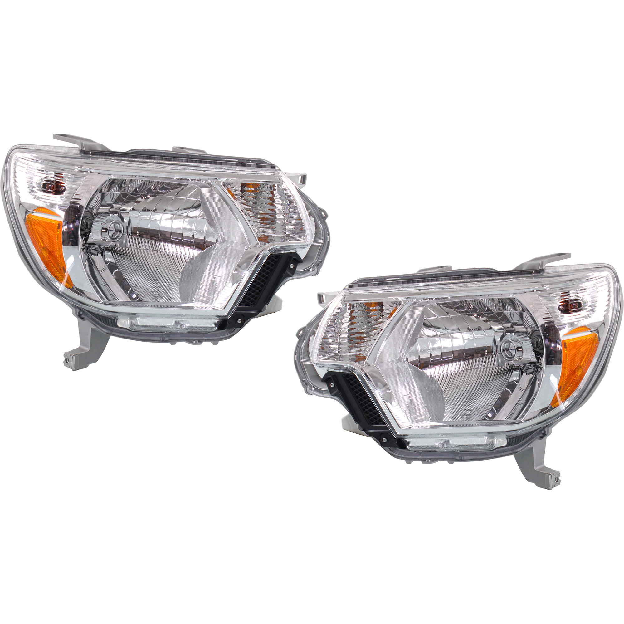 AM TACOMA 12-15 HEAD LAMP RH AND LH Assembly Clear Lens 14-15 Type 1 CAPA SKU SET REPT100375Q Partslink TO2503213C TO2502213C OEM 8111004181-8115004181