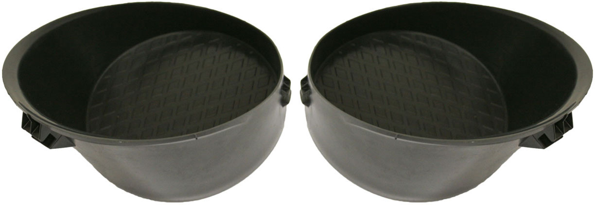 AM TUNDRA 07-13 FRONT FOG LAMP COVER RH AND LH Black Fits Steel Bumper type w o fog light hole SKU SET REPT107519 Partslink TO1039123 TO1038123 OEM 521270C050-521280C050