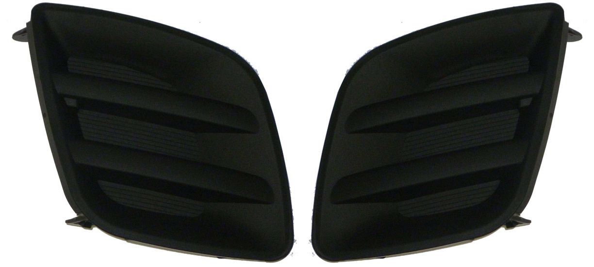 AM RAV4-09-12 FOG LAMP COVER RH AND LH Black w o Fog Light Hole Base Sport Models SKU SET REPT107529 Partslink TO1039127 TO1038127 OEM 521270R020-521280R020