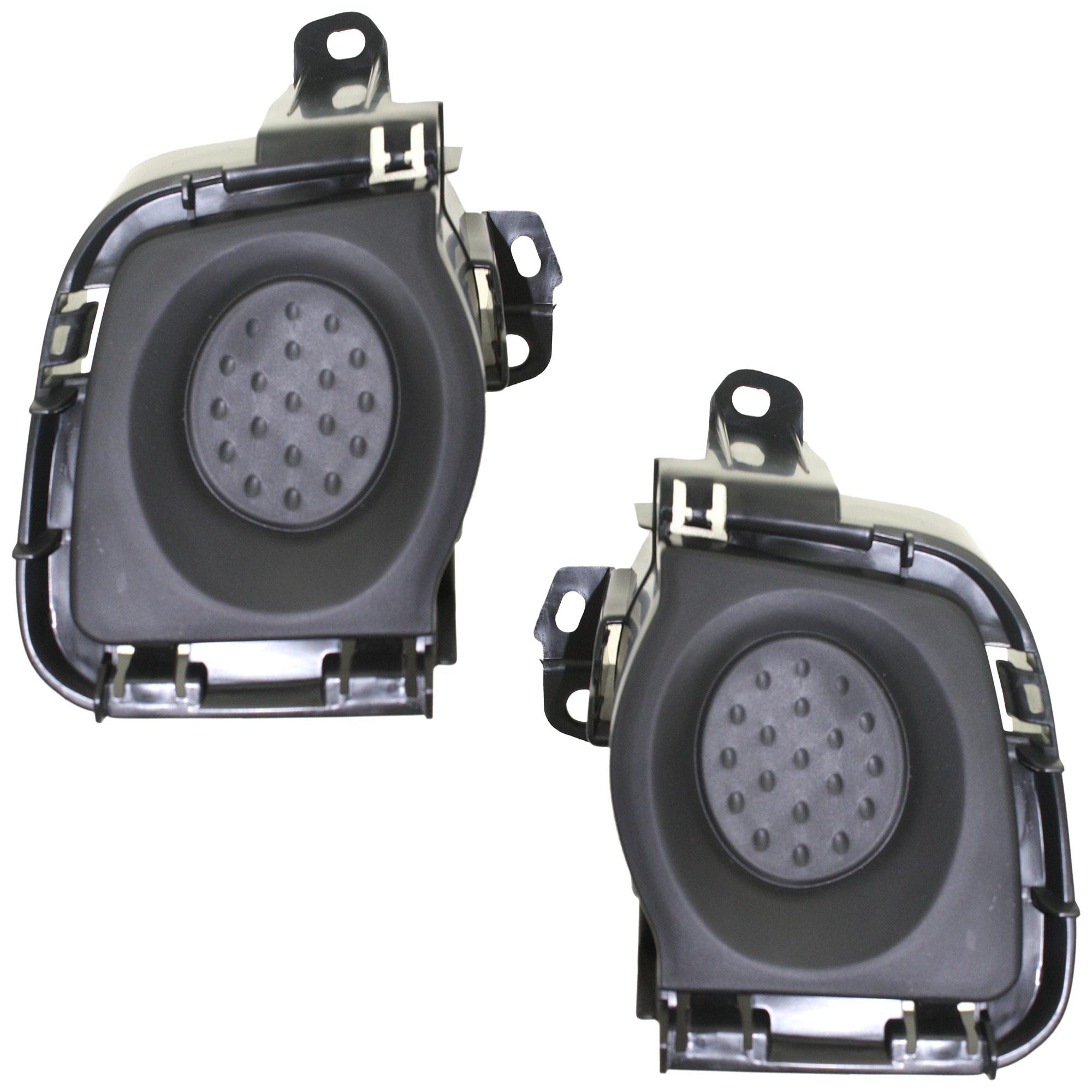 AM PRIUS 10-11 FRONT FOG LAMP COVER RH AND LH Black w o fog light hole w o Pre Collision System SKU SET REPT107537 Partslink TO1039135 TO1038135 OEM 8148147010-8148247010