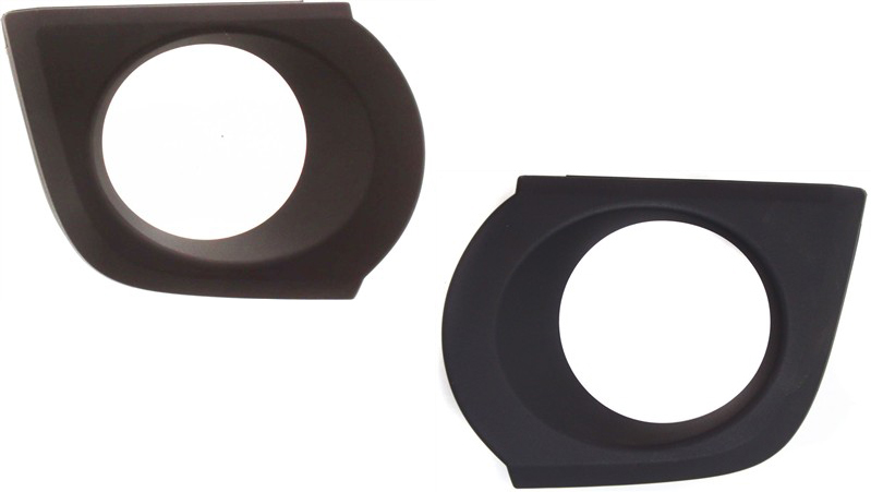 AM 4RUNNER 10-13 FRONT FOG LAMP MOLDING RH AND LH Primed w o Chrome Trim and Appearance Pkg SKU SET REPT107545 Partslink TO1039138 TO1038138 OEM 5212735080-5212835070