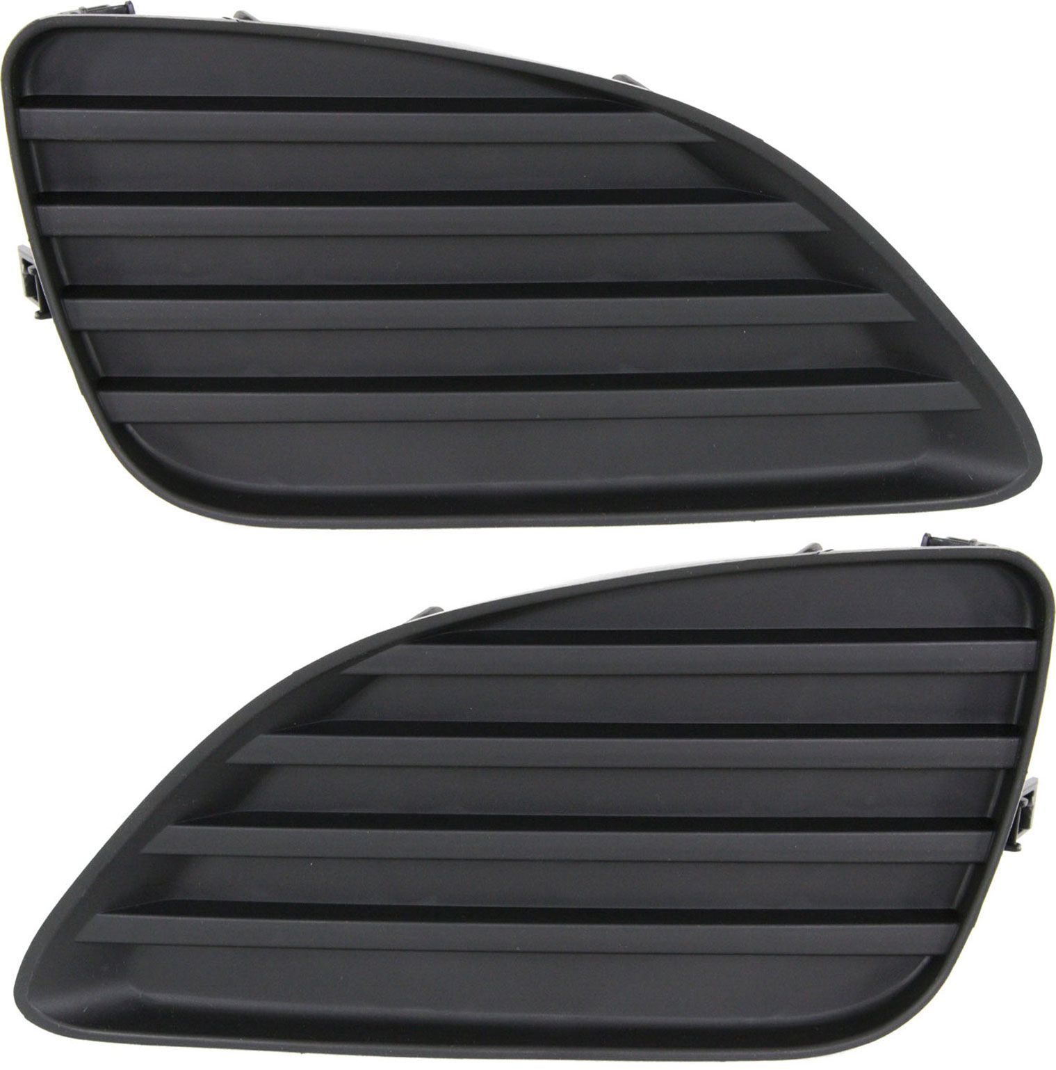 AM CAMRY 10-11 FRONT FOG LAMP COVER RH AND LH Textured Black w o fog light hole SKU SET REPT107551 Partslink TO1039130 TO1038130 OEM 5212706140-5212806140