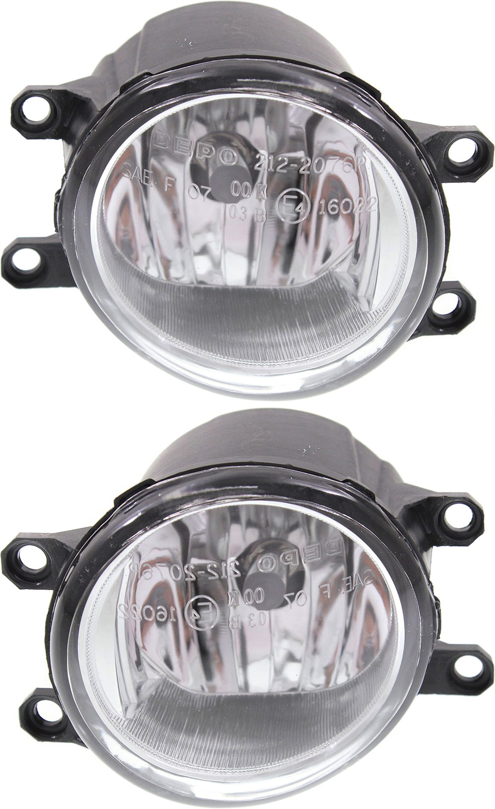 AM 4RUNNER 10-13 IS250-11-15 SIENNA 18-20 FRONT FOG LAMP RH AND LH Assembly Halogen CAPA SKU SET REPT107561Q Partslink TO2593124C TO2593133C TO2592124C TO2592133C OEM 812100W050-8121008020-812200W0