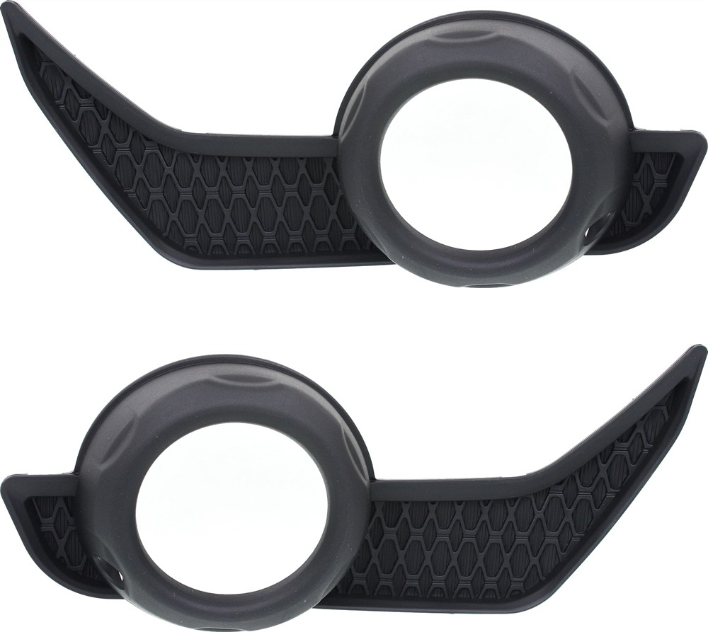 AM 4RUNNER 14-20 FRONT FOG LAMP MOLDING RH AND LH Textured Black SKU SET REPT108003 Partslink TO1039173 TO1038173 OEM 5212735100-5212835080