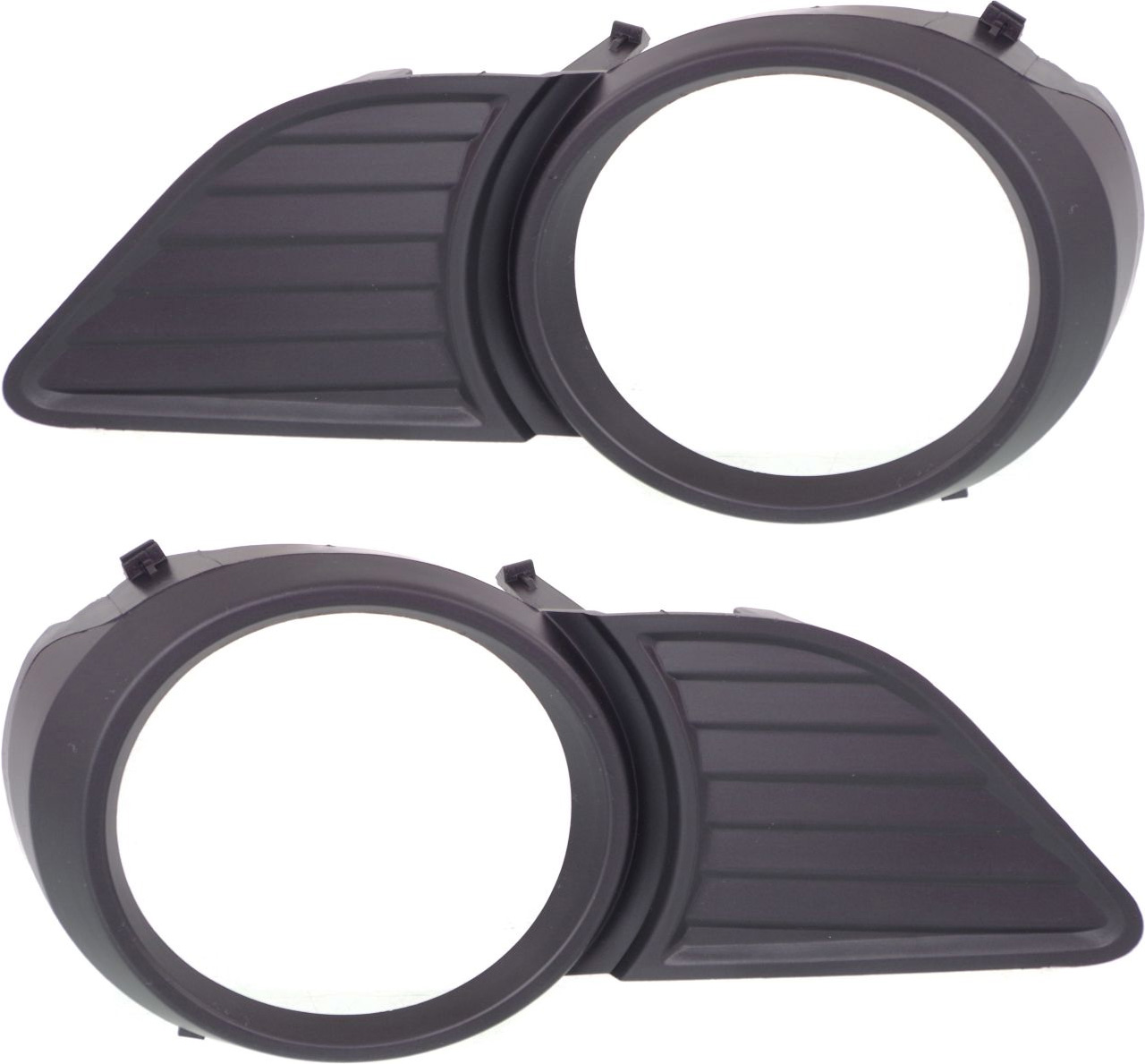 AM SIENNA 11-17 FRONT FOG LAMP MOLDING RH AND LH Black w o Chrome Trim w o Park Dist Ctrl Snsr Holes Base LE XLE Models SKU SET REPT108017 Partslink TO1039145 TO1038145 OEM 5212708030-5212808030