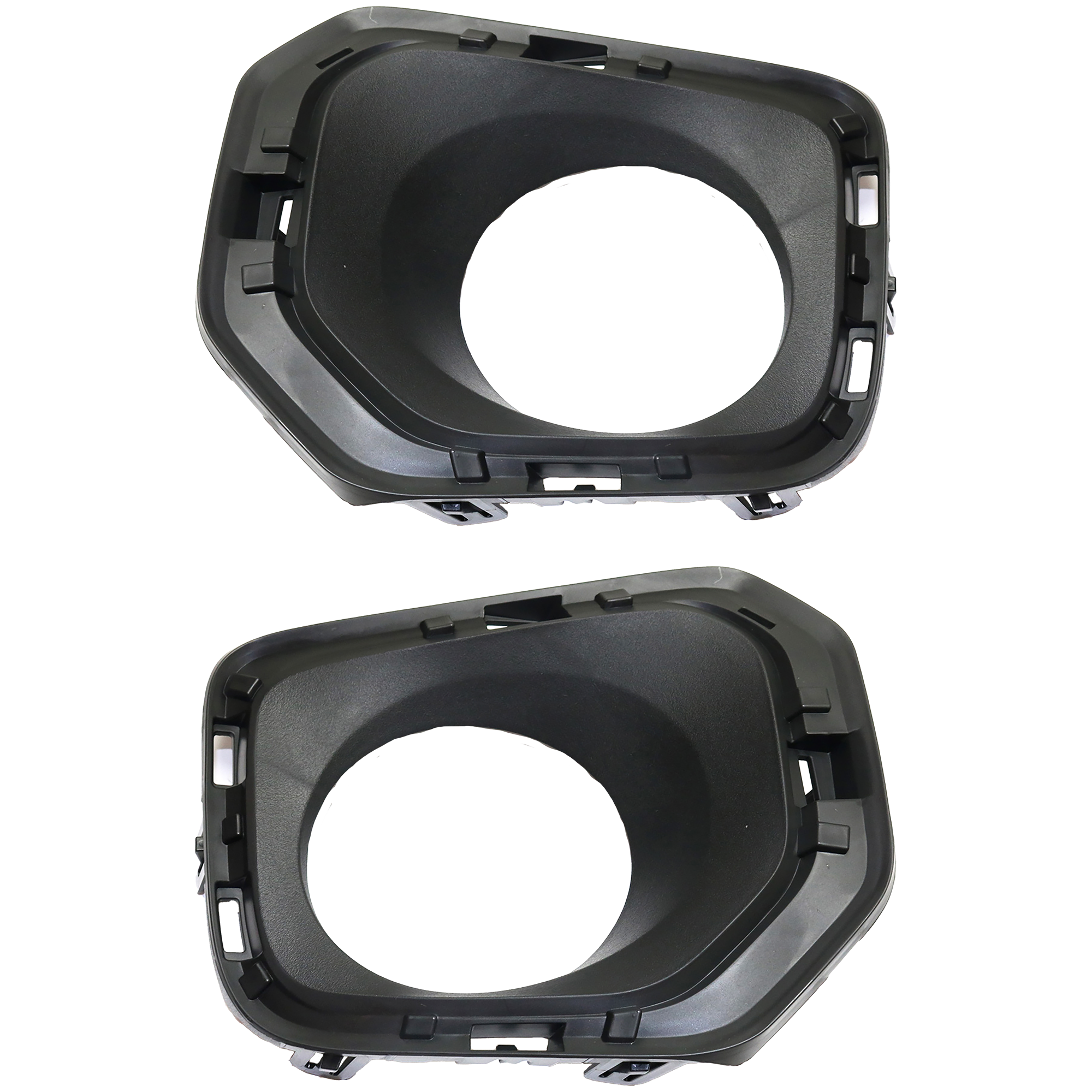 AM TACOMA 16-23 FRONT FOG LAMP MOLDING RH AND LH Textured Black w fog light hole SKU SET REPT108019 Partslink TO1039187 TO1038187 OEM 5212704030-5212804030