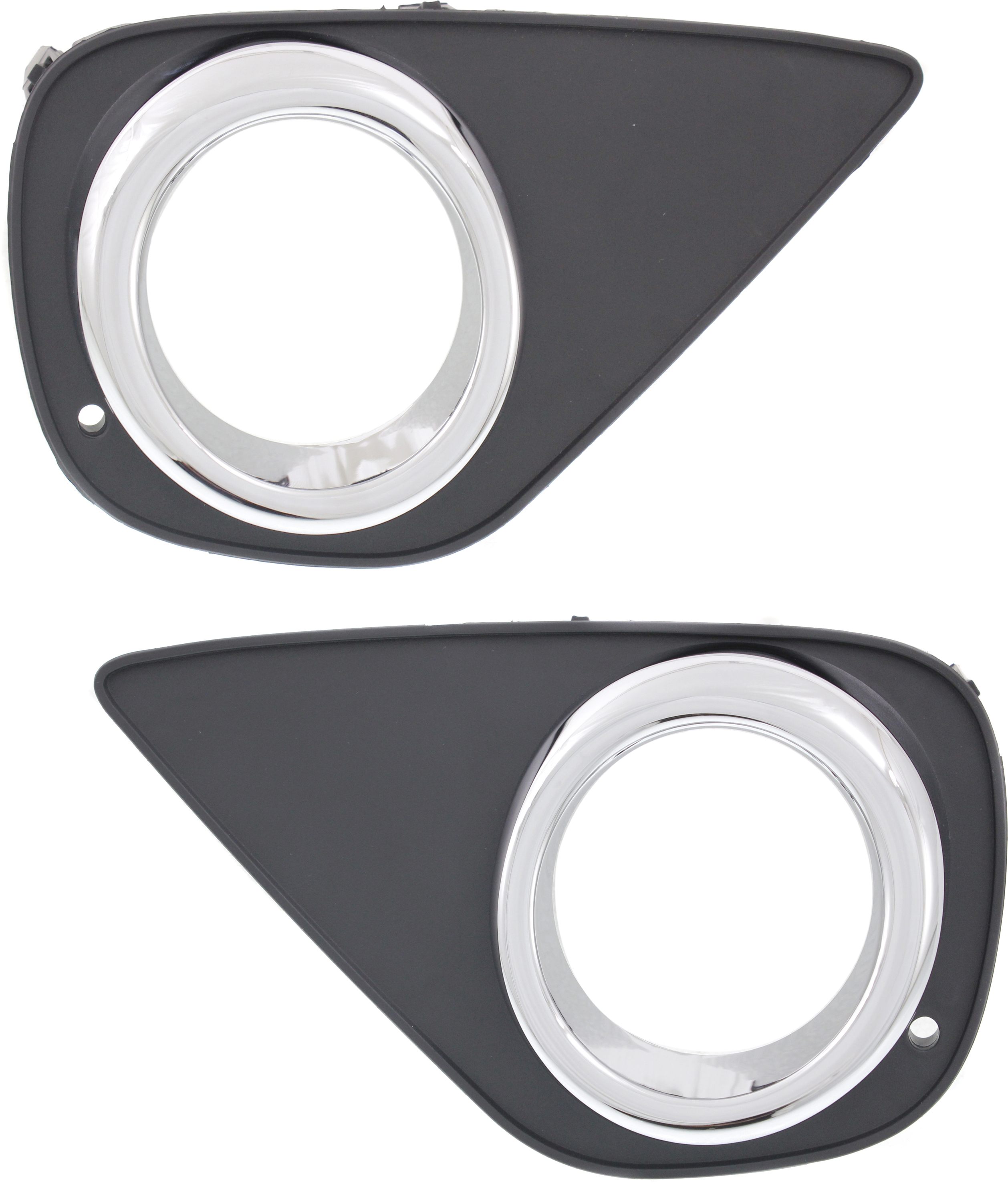 AM YARIS 15-17 FRONT FOG LAMP MOLDING RH AND LH Primed SKU SET REPT108201 Partslink TO1039189 TO1038189 OEM 520300D050-520400D050