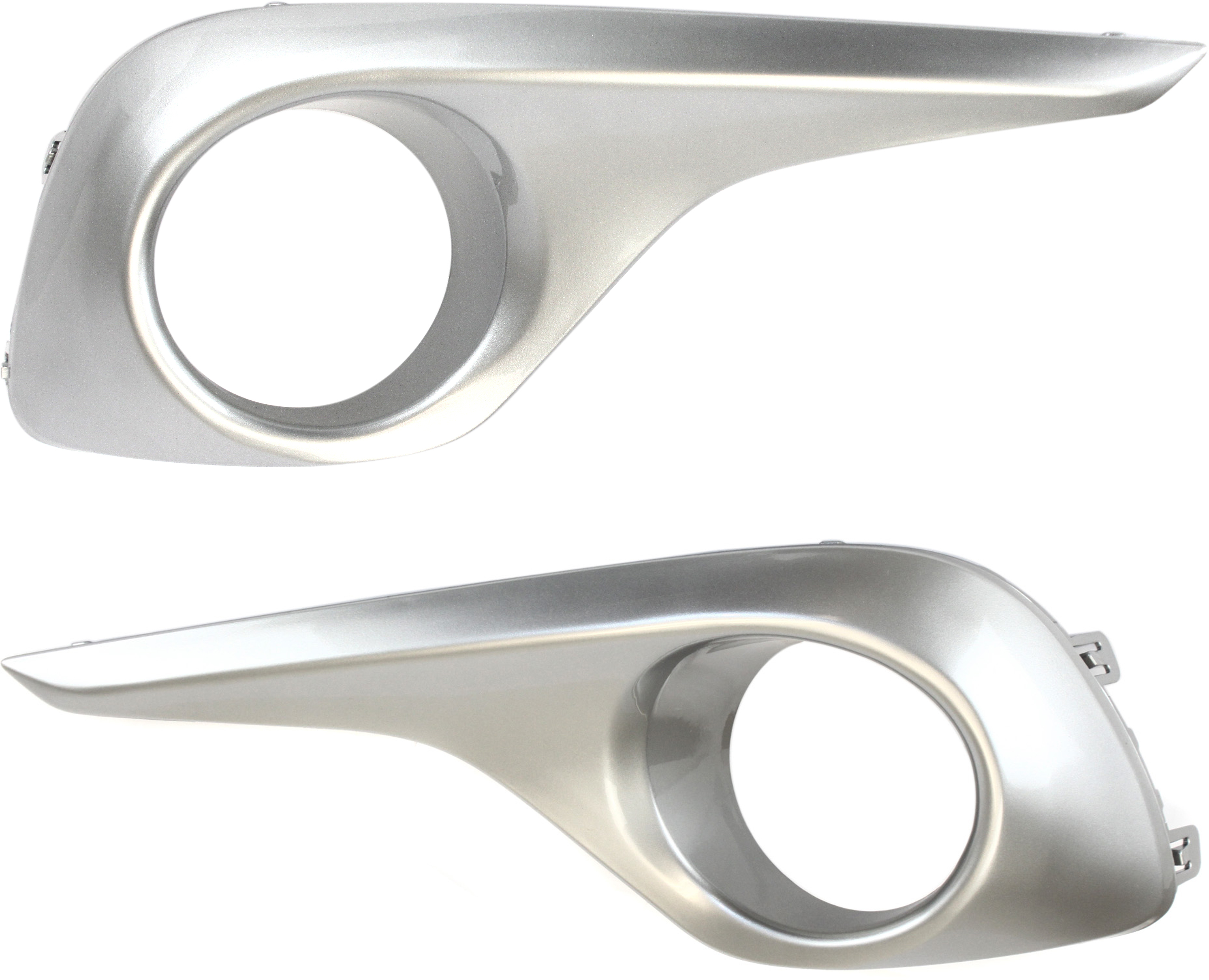 AM HIGHLANDER 11-13 FRONT FOG LAMP MOLDING RH AND LH Silver SKU SET REPT108623 Partslink TO1039154 TO1038154 OEM 814810E060-814820E080