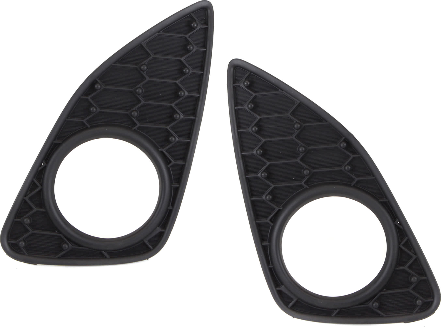 AM YARIS 12-14 FRONT FOG LAMP MOLDING RH AND LH Textured Black SE Model SKU SET REPT108627 Partslink TO1038159 TO1039159 OEM 8148152390-8148252330