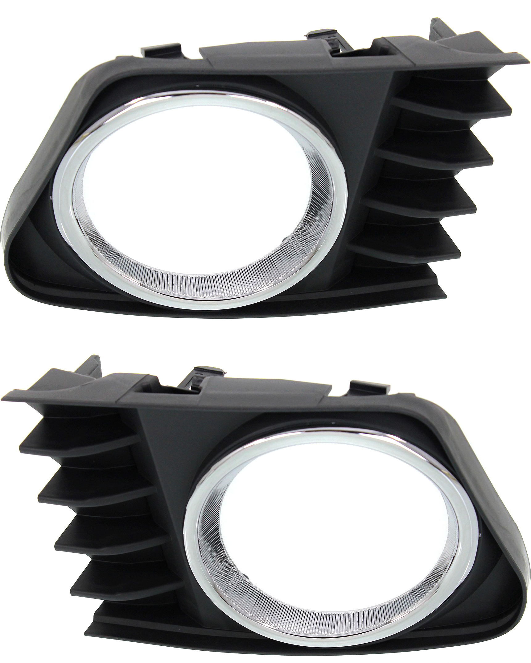 AM PRIUS V 12-14 FRONT FOG LAMP MOLDING RH AND LH Primed Bezel w Fog Lights SKU SET REPT108641 Partslink TO1039163 TO1038163 OEM 5203047010-5204047010
