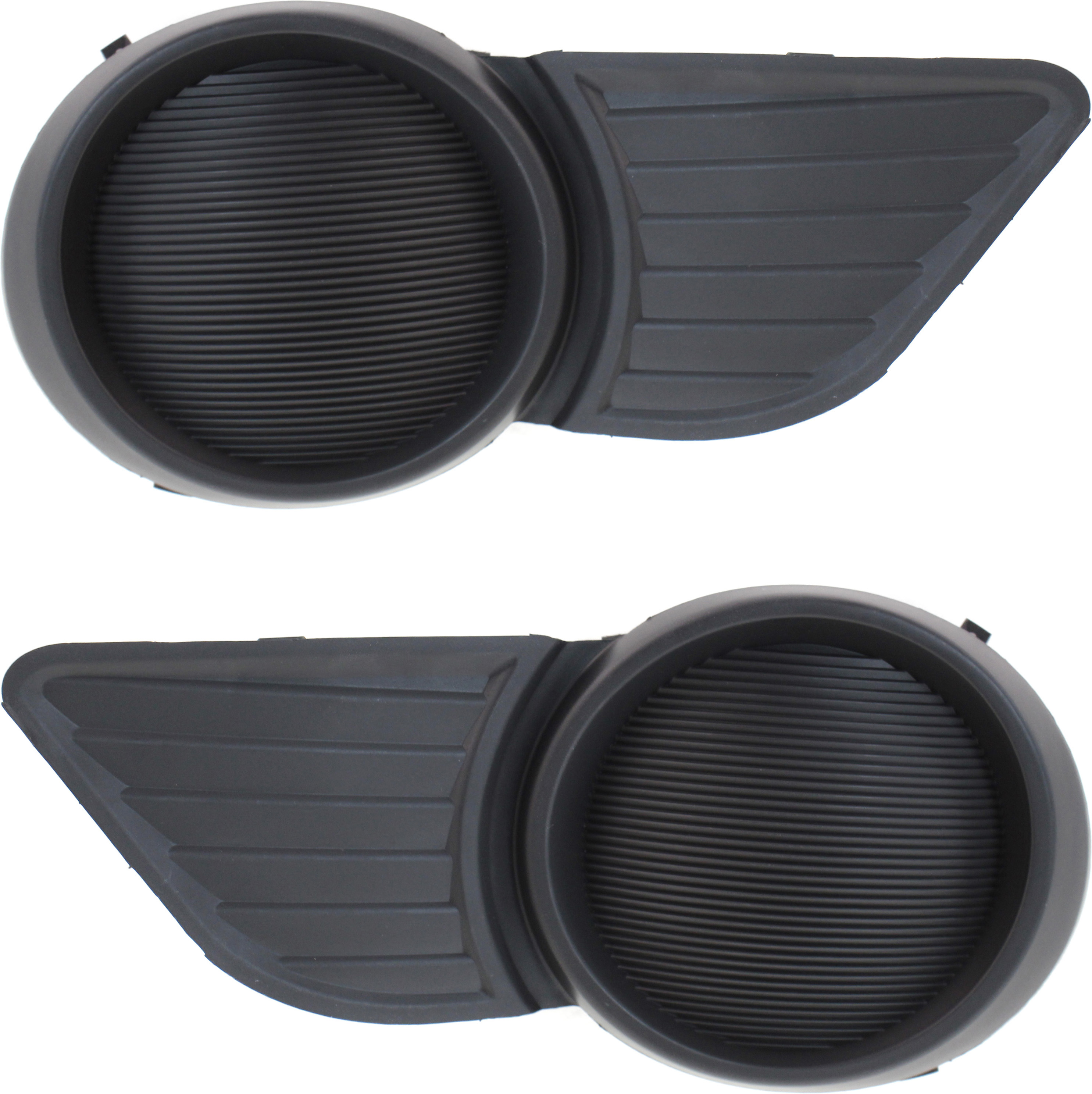 AM SIENNA 11-17 FRONT FOG LAMP COVER RH AND LH Black w o fog light hole SKU SET REPT108651 Partslink TO1039169 TO1038169 OEM 5212708020-5212808020