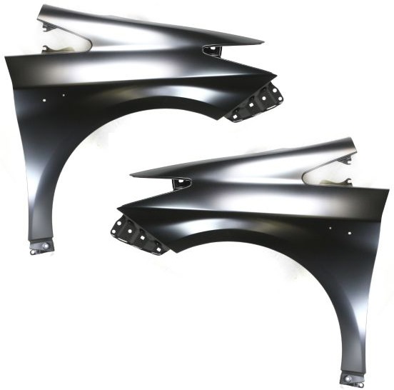 AM PRIUS PRIUS PLUG IN 10-15 FRONT FENDER RH AND LH Primed Steel CAPA SKU SET REPT220109Q Partslink TO1241232C TO1240232C OEM 5380147040-5380247040