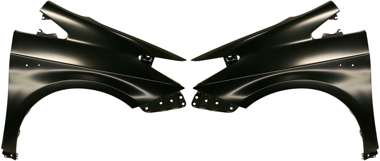 AM PRIUS PRIUS PLUG IN 10-15 FRONT FENDER RH AND LH Primed Steel SKU SET REPT220109 Partslink TO1241232 TO1240232 OEM 5380147040-5380247040