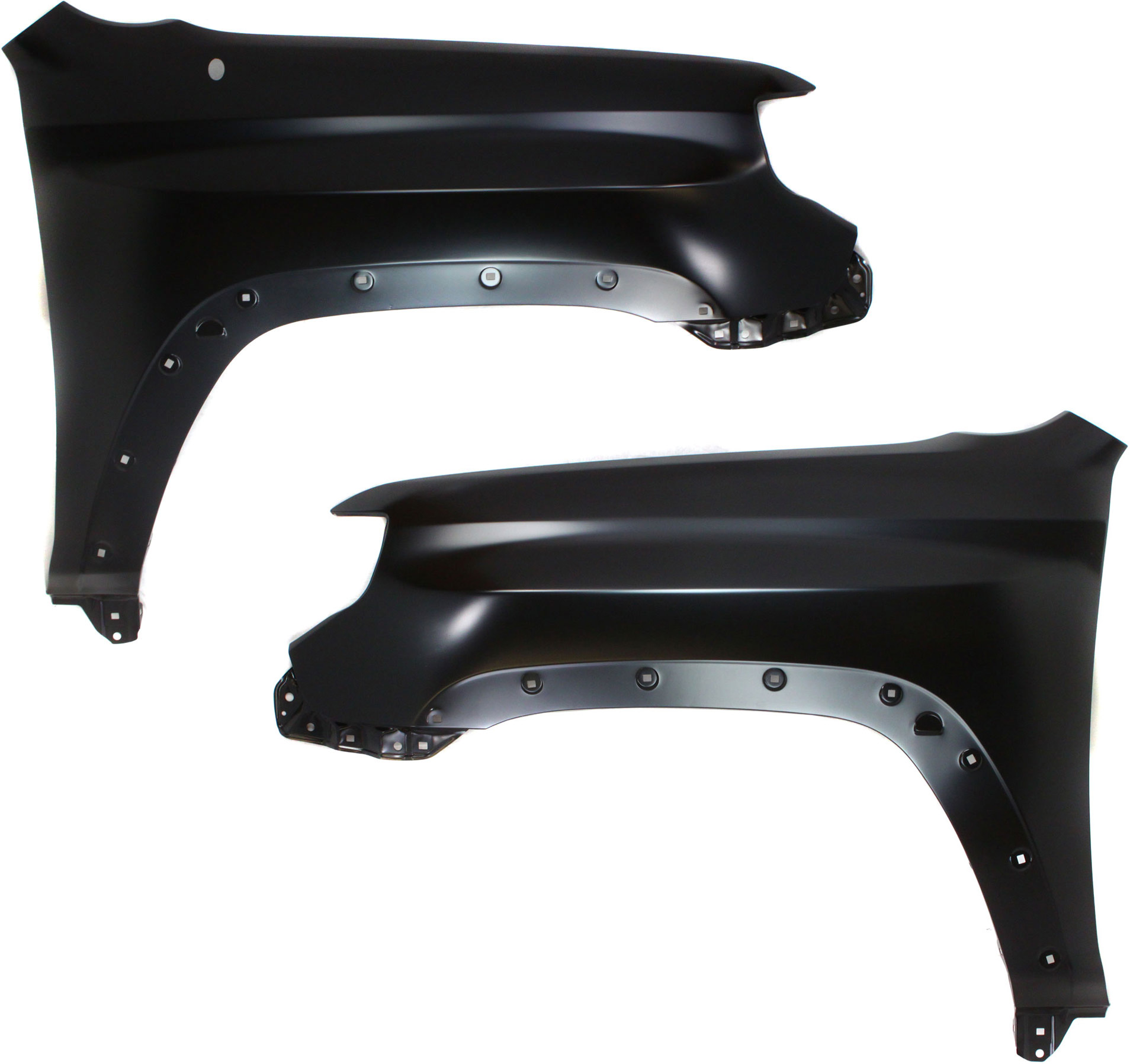 AM 4RUNNER 10-13 FRONT FENDER RH AND LH Primed Steel w Antenna Hole SKU SET REPT220111 Partslink TO1241233 TO1240233 OEM 5381135420-5381235510